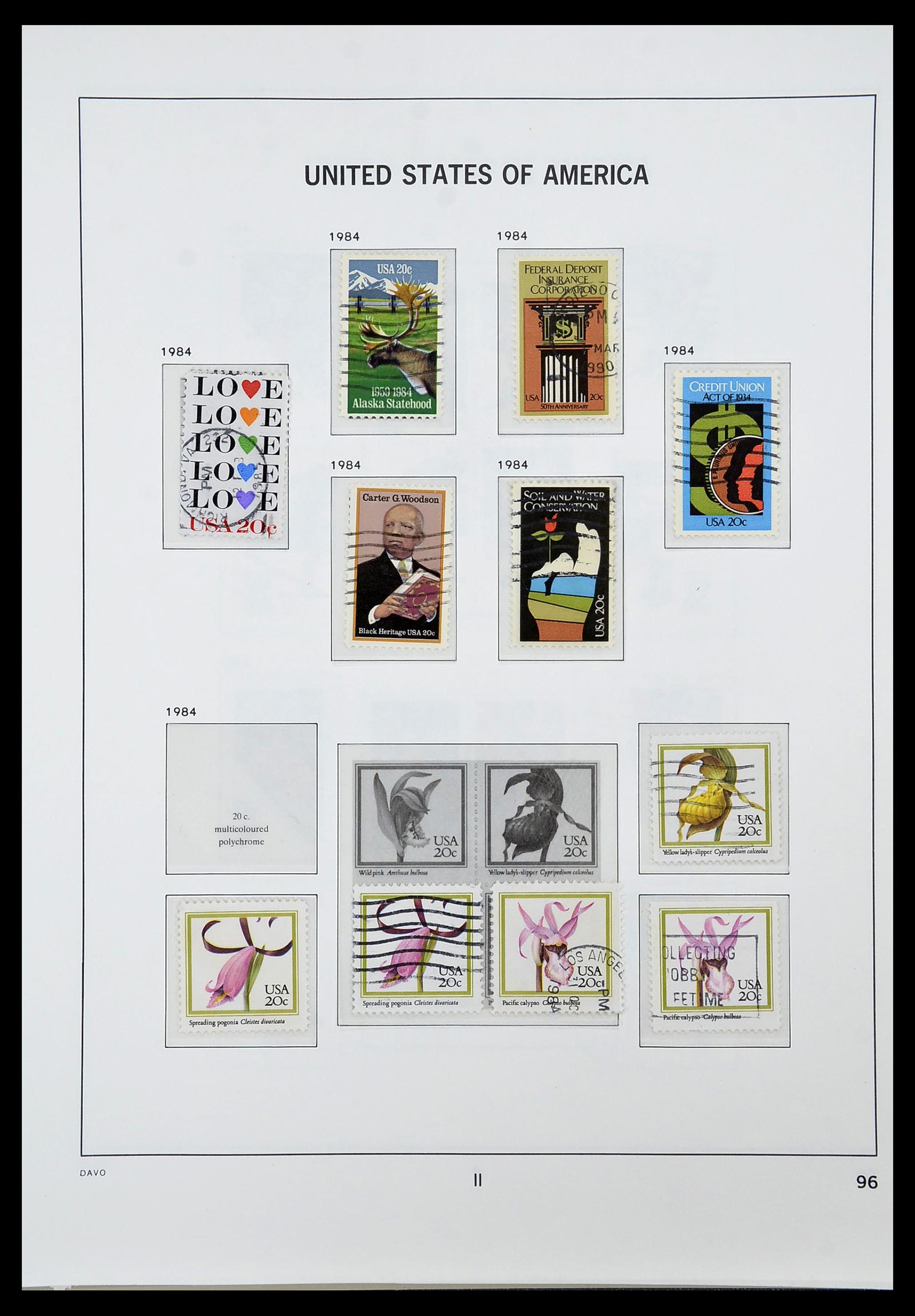 34441 100 - Stamp Collection 34441 USA 1945-1998.