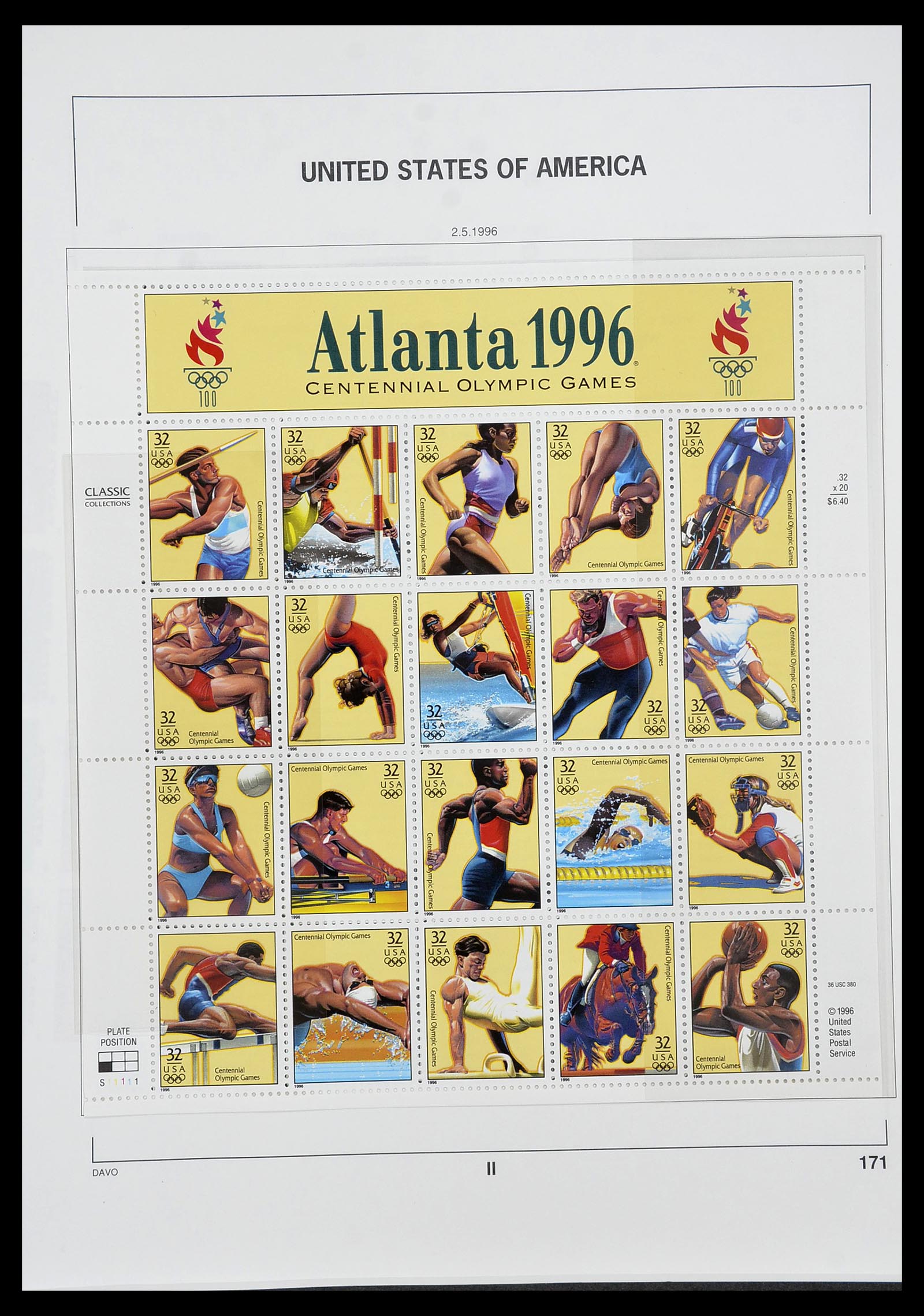 34441 207 - Stamp Collection 34441 USA 1945-1998.