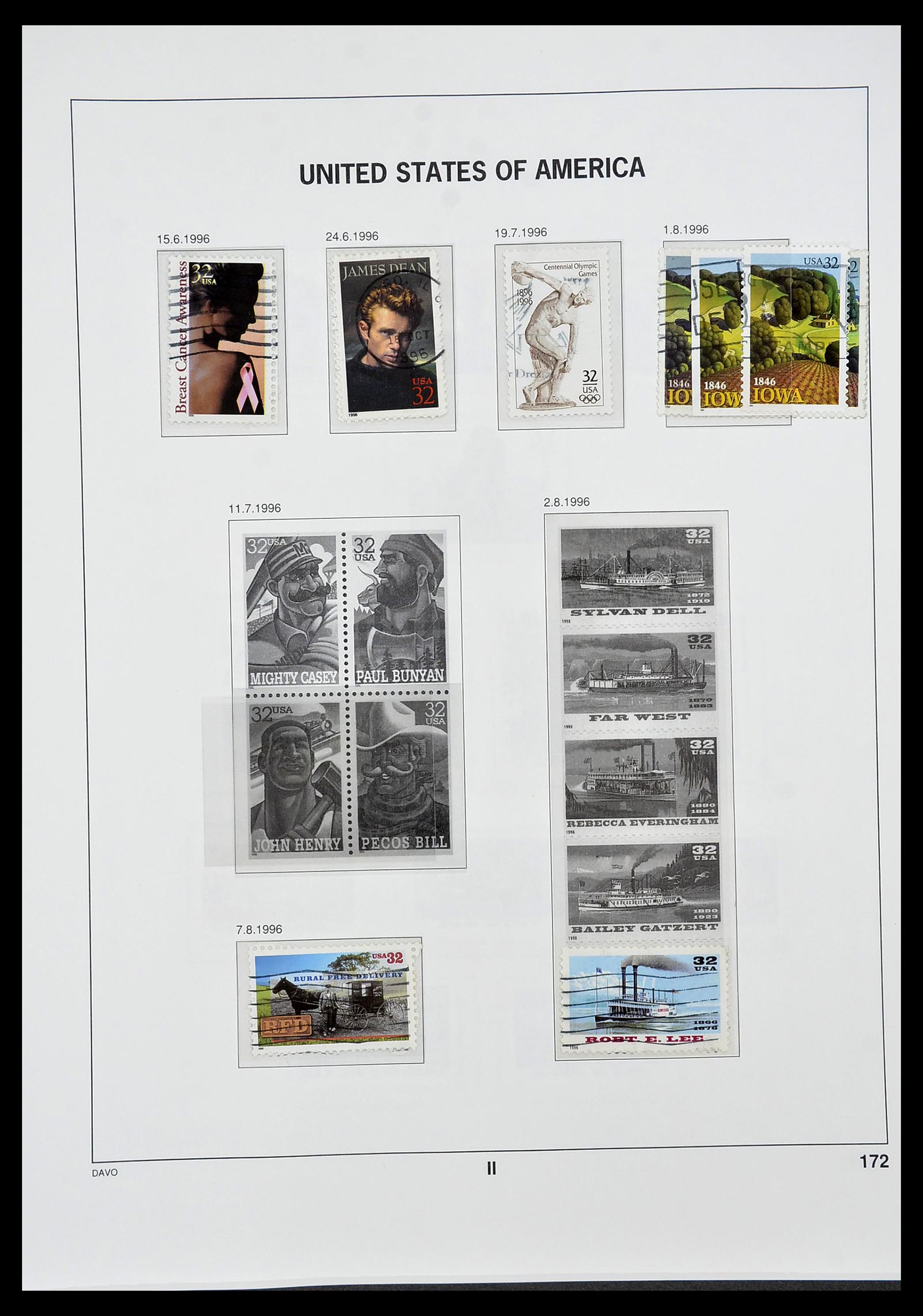 34441 208 - Stamp Collection 34441 USA 1945-1998.