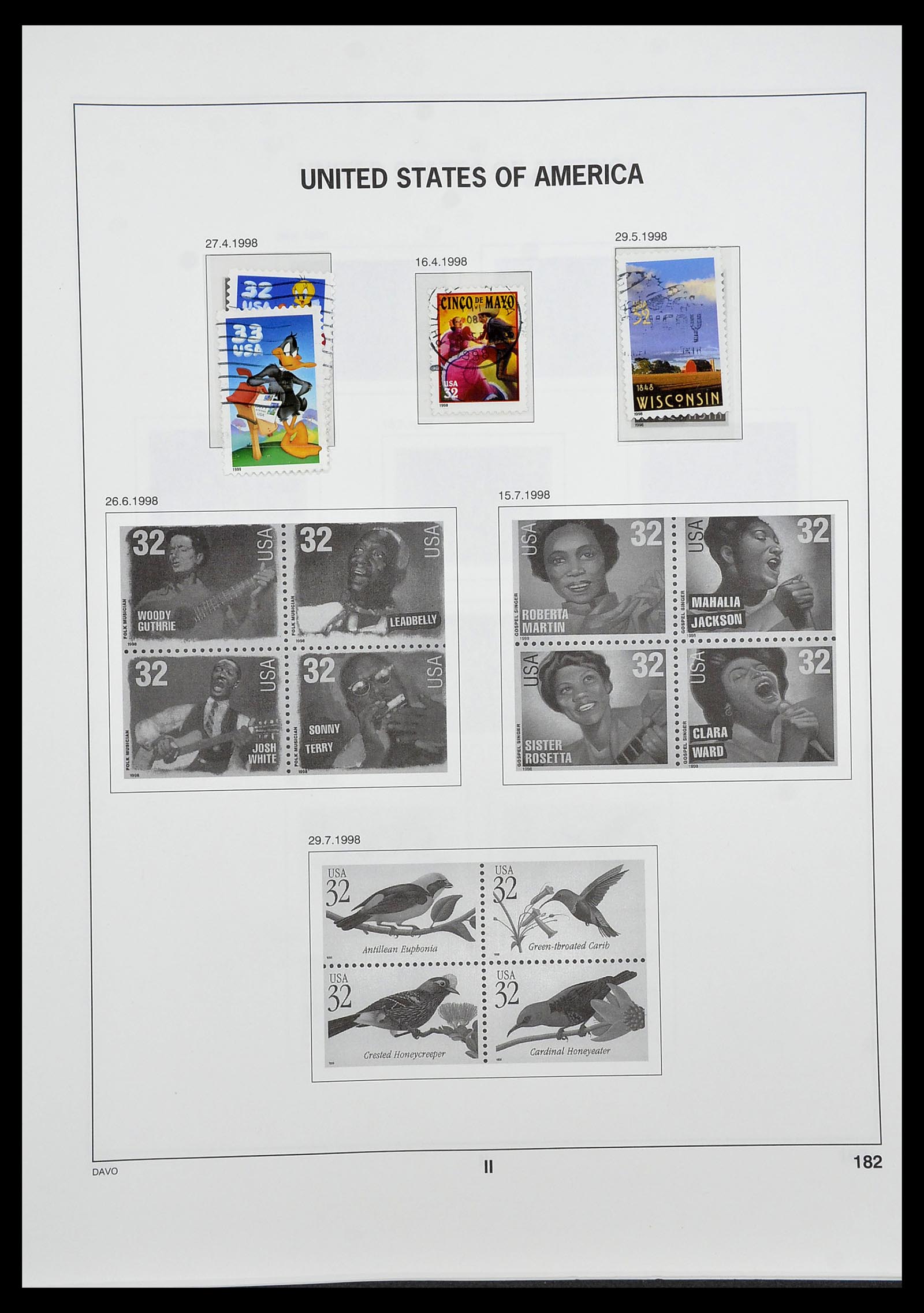 34441 220 - Stamp Collection 34441 USA 1945-1998.