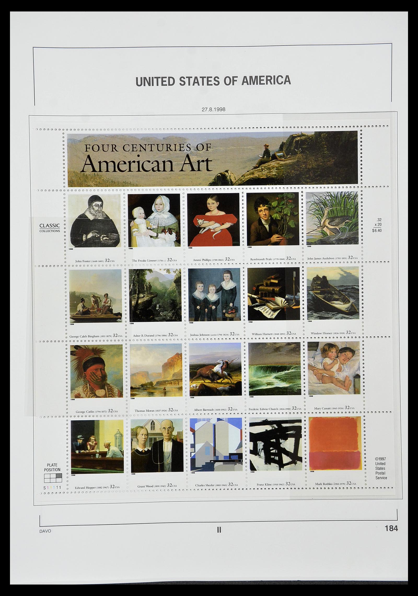 34441 222 - Stamp Collection 34441 USA 1945-1998.