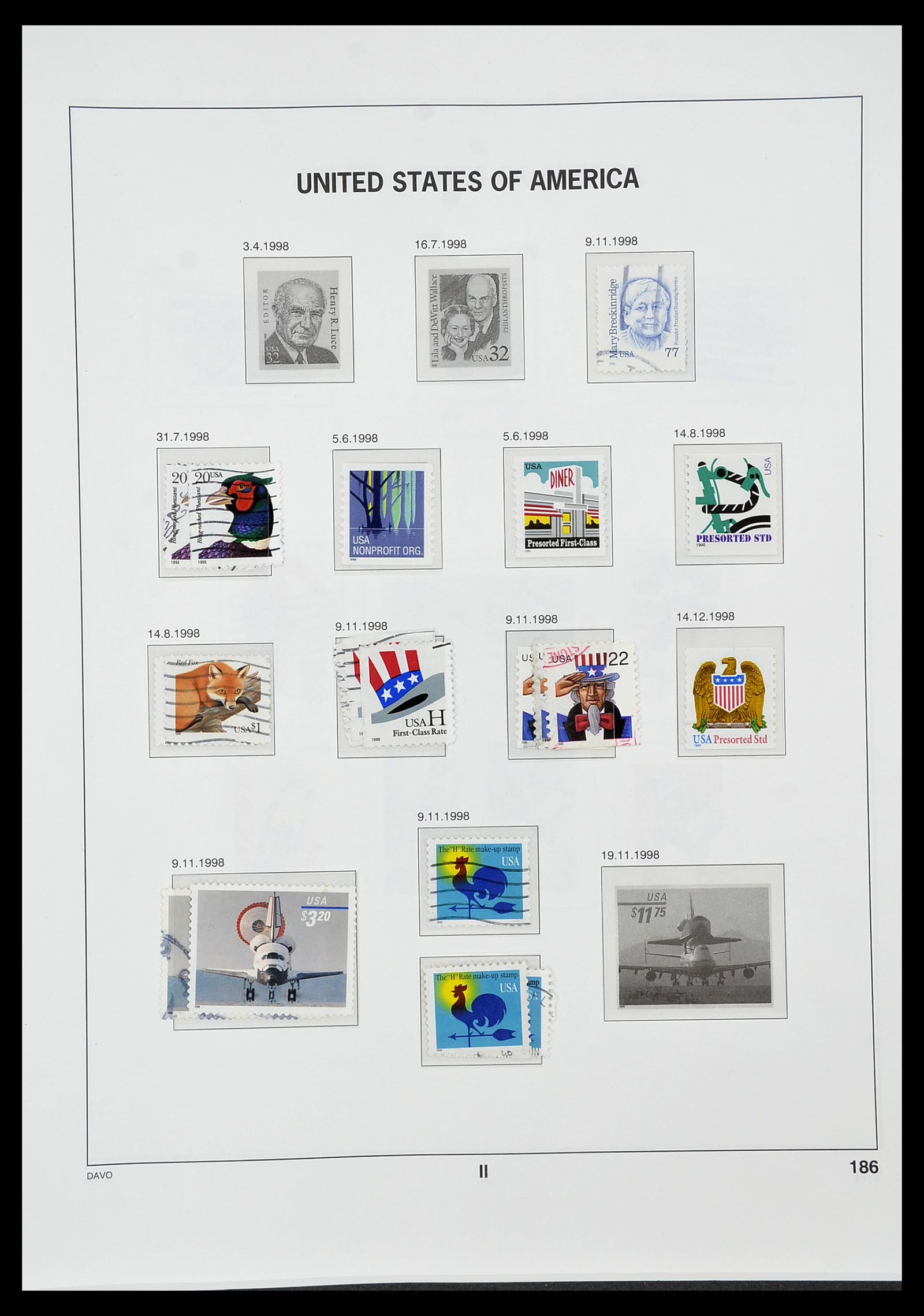 34441 225 - Stamp Collection 34441 USA 1945-1998.