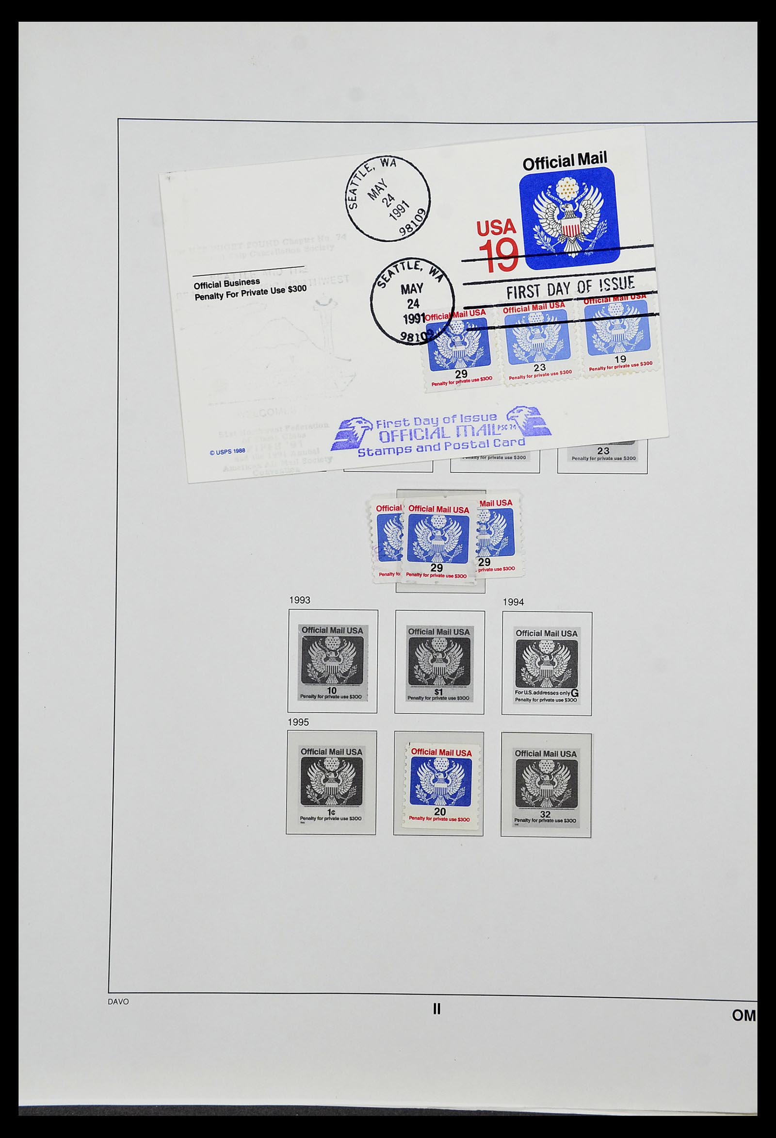 34441 240 - Stamp Collection 34441 USA 1945-1998.