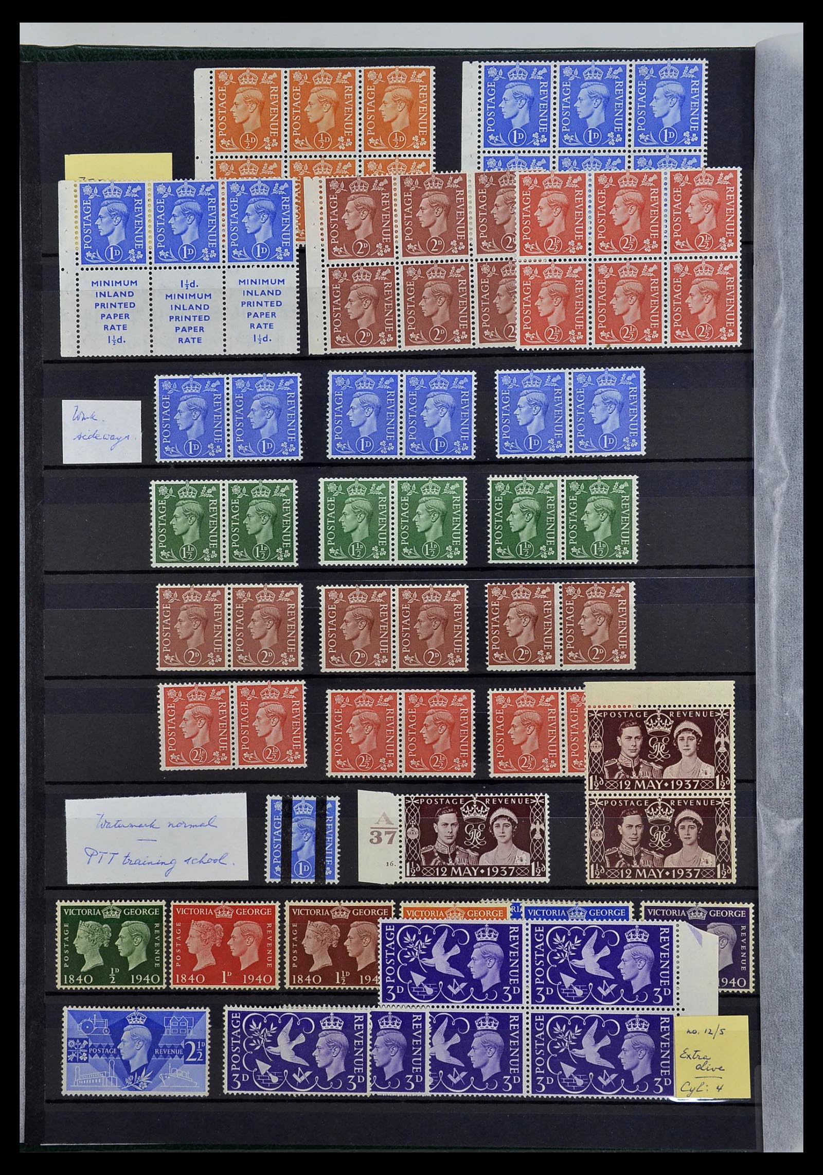 34443 004 - Postzegelverzameling 34443 Engeland 1902-1980.