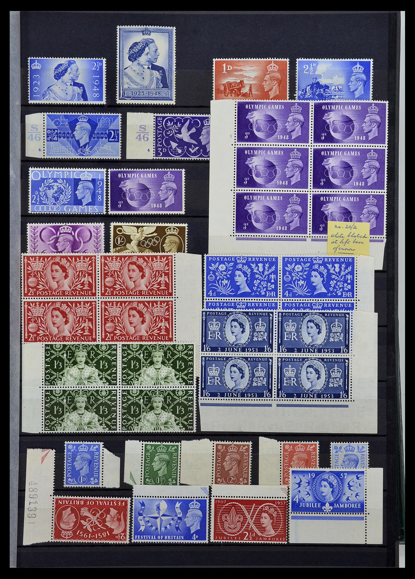 34443 005 - Postzegelverzameling 34443 Engeland 1902-1980.