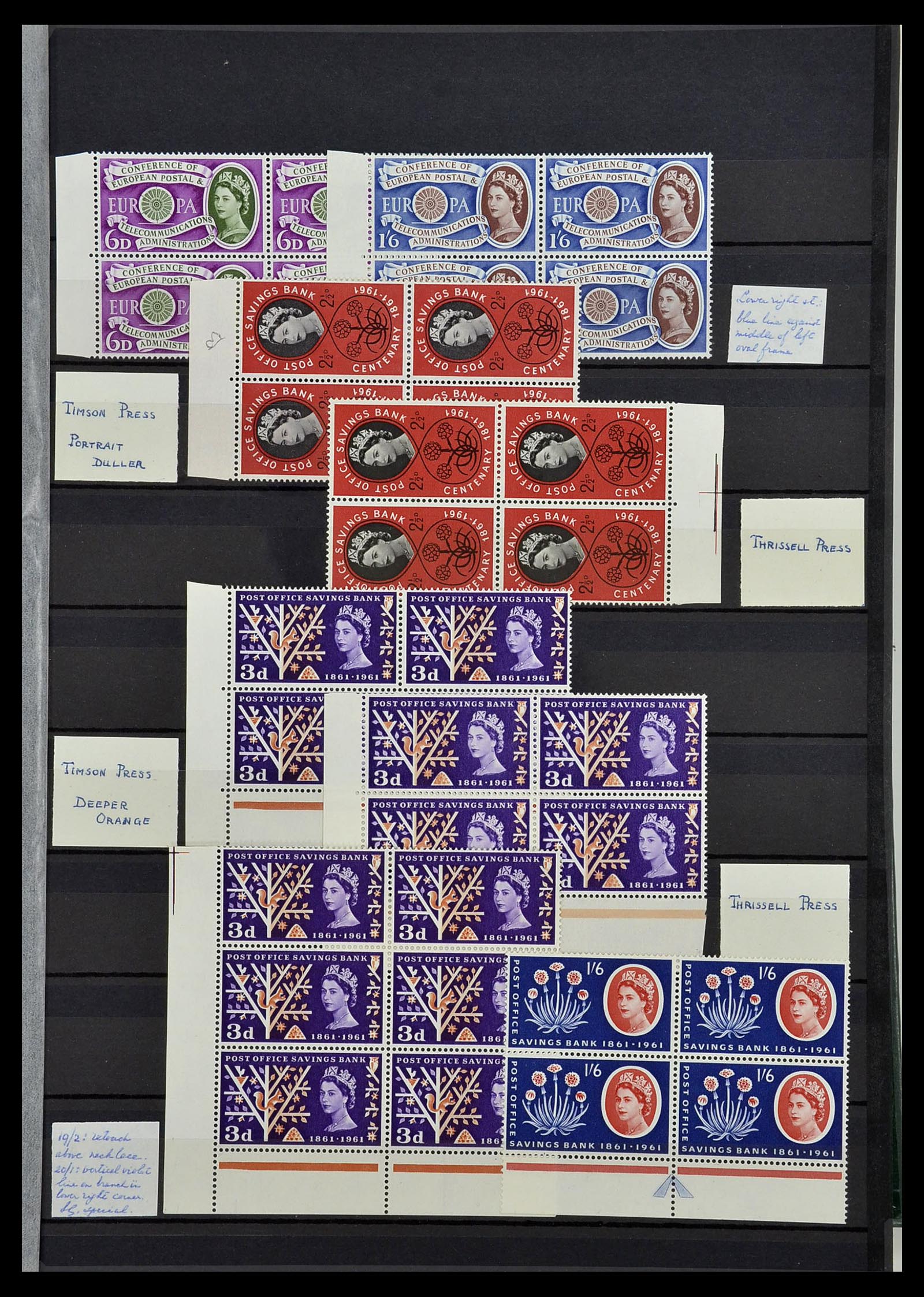34443 007 - Postzegelverzameling 34443 Engeland 1902-1980.