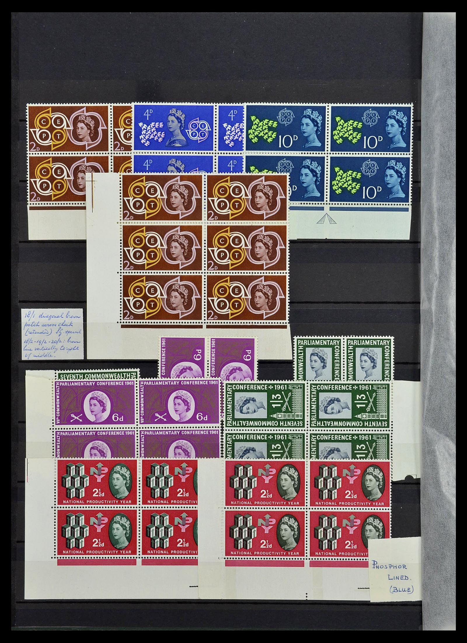 34443 008 - Postzegelverzameling 34443 Engeland 1902-1980.