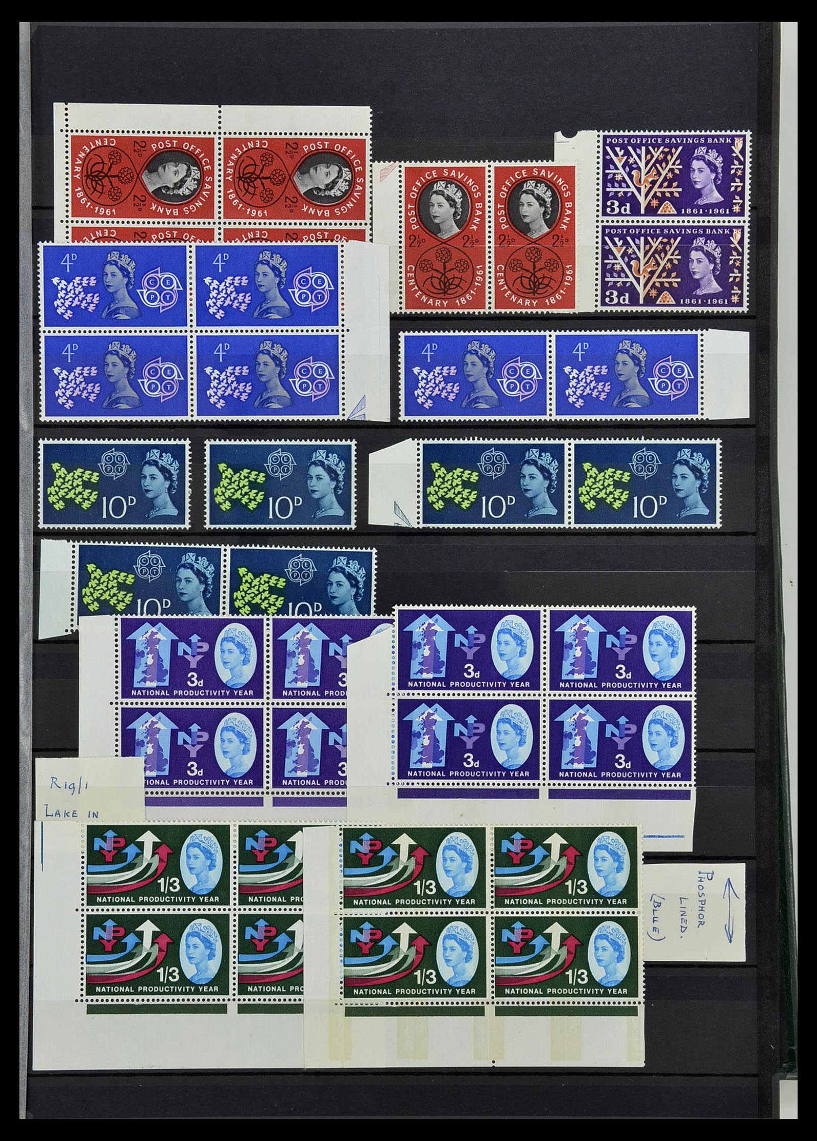 34443 009 - Postzegelverzameling 34443 Engeland 1902-1980.