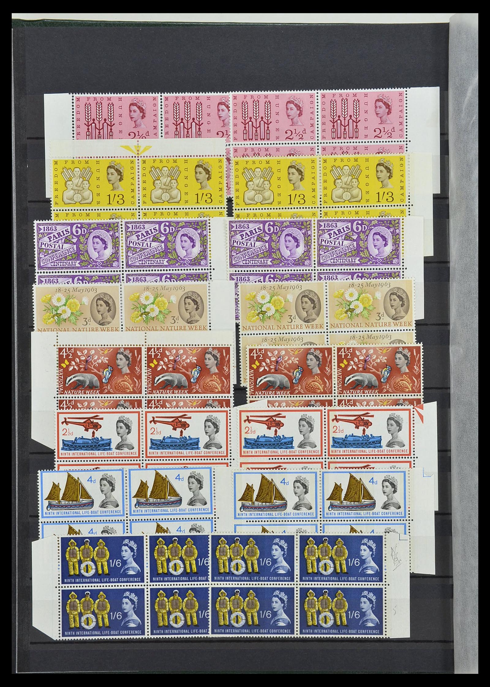 34443 010 - Postzegelverzameling 34443 Engeland 1902-1980.
