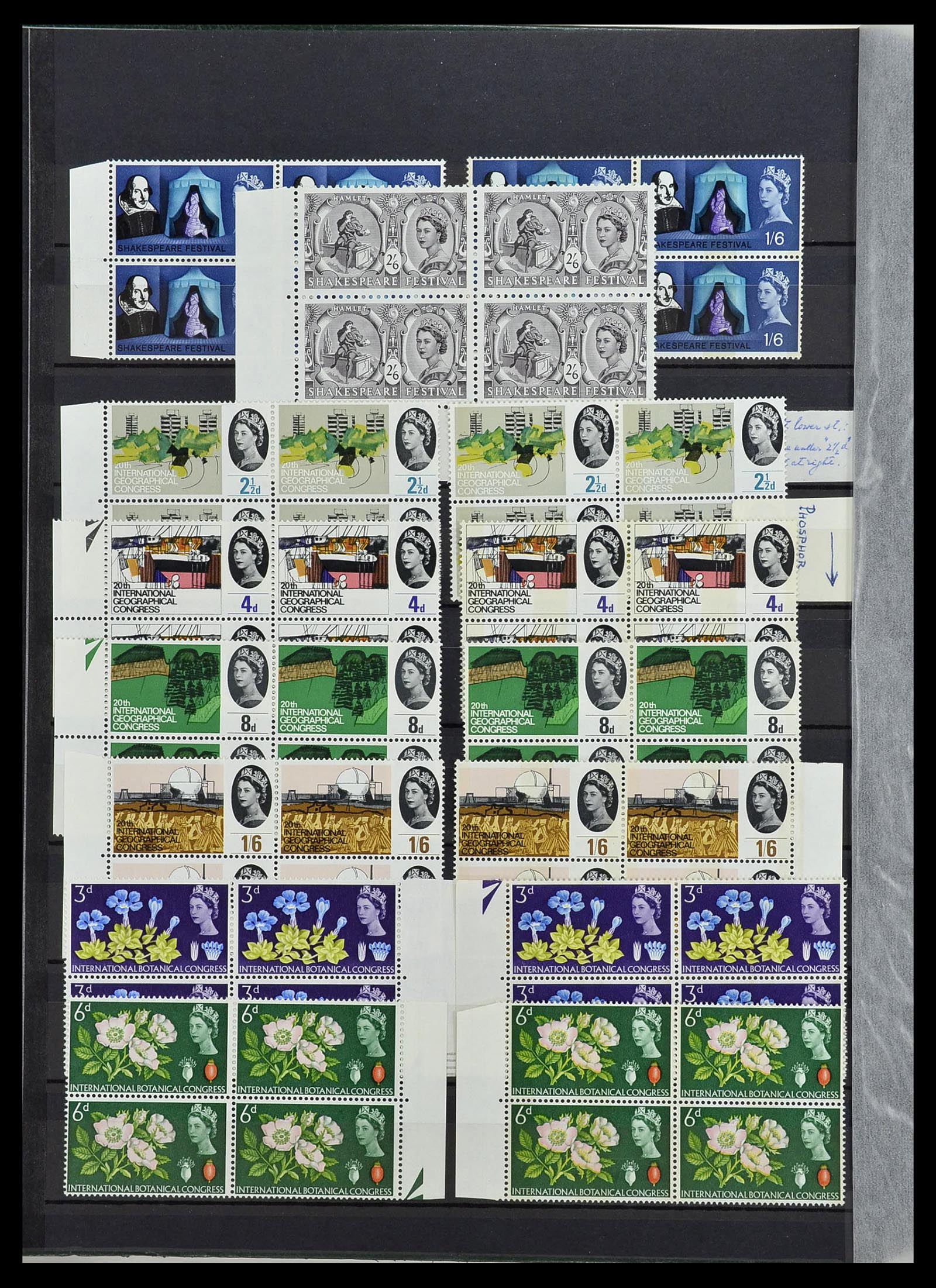 34443 012 - Postzegelverzameling 34443 Engeland 1902-1980.