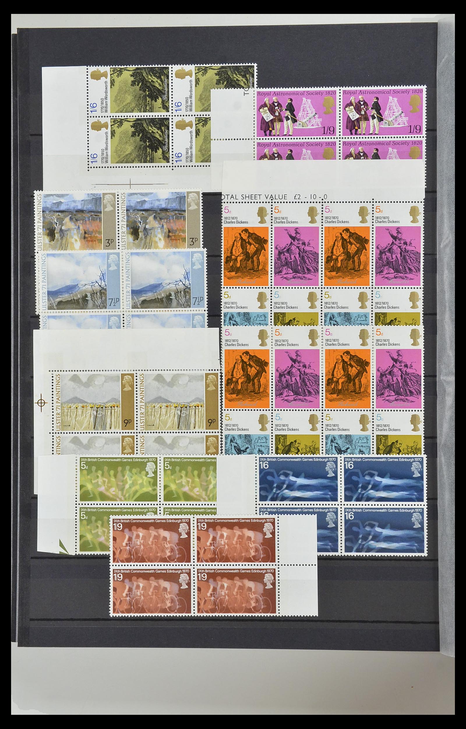 34443 030 - Postzegelverzameling 34443 Engeland 1902-1980.