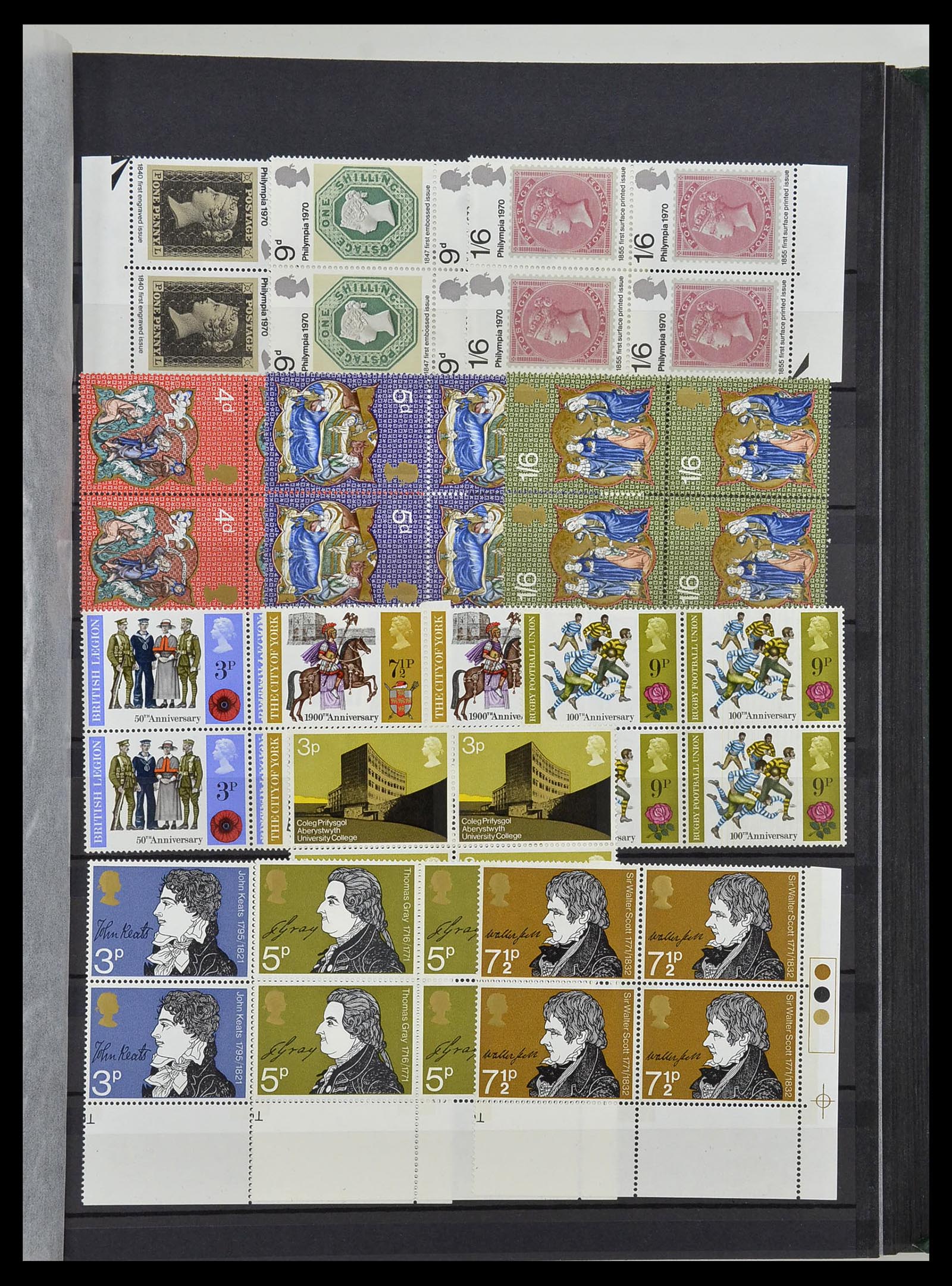 34443 031 - Postzegelverzameling 34443 Engeland 1902-1980.