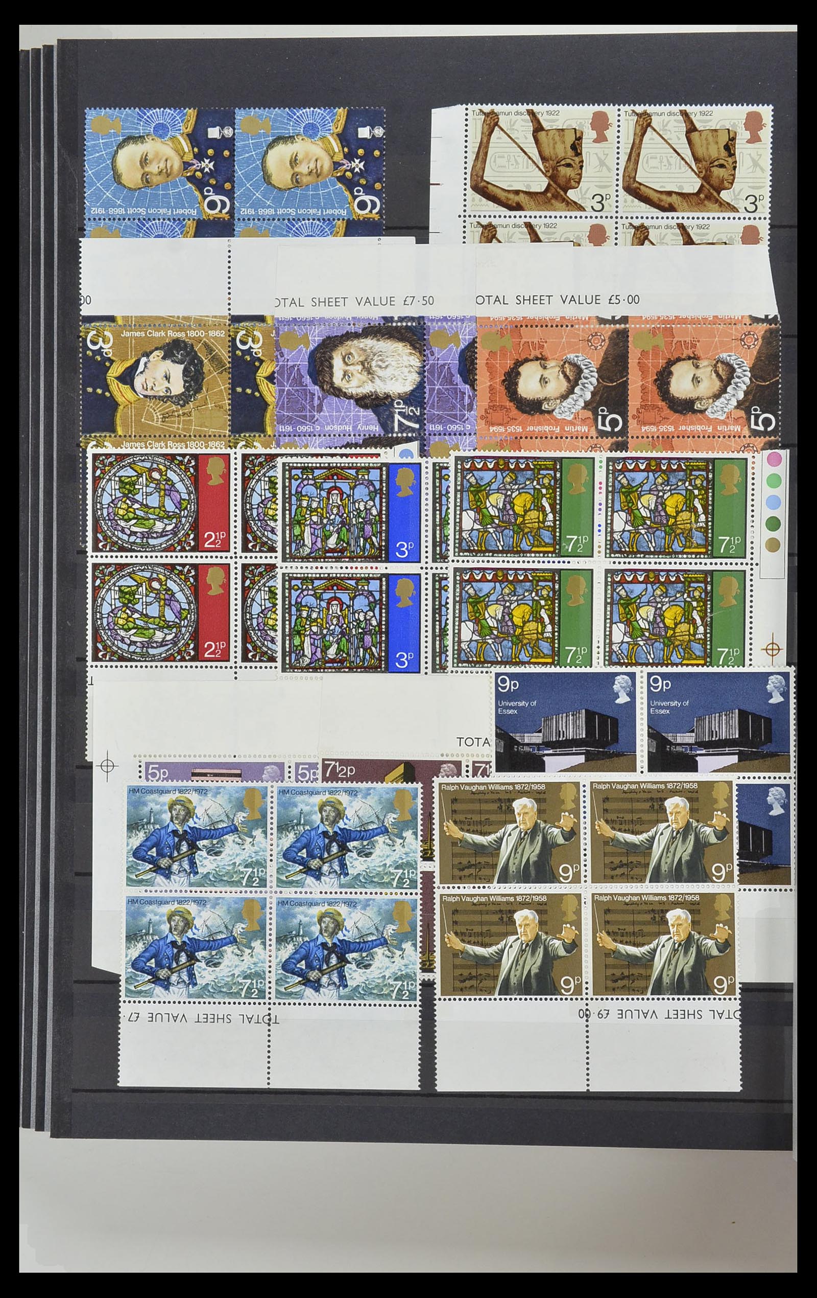 34443 032 - Postzegelverzameling 34443 Engeland 1902-1980.
