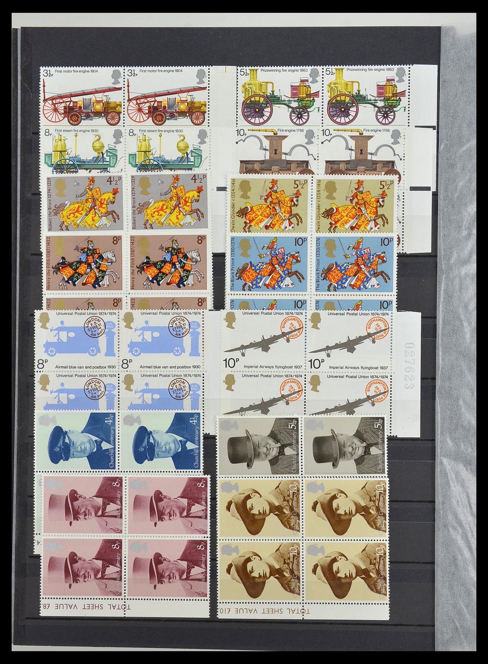 34443 036 - Postzegelverzameling 34443 Engeland 1902-1980.