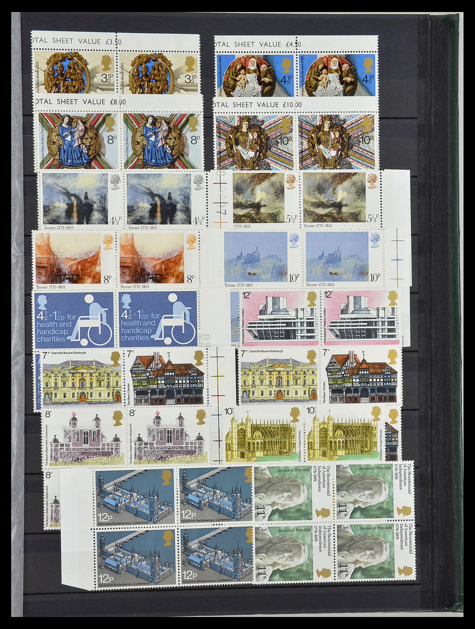 34443 037 - Postzegelverzameling 34443 Engeland 1902-1980.