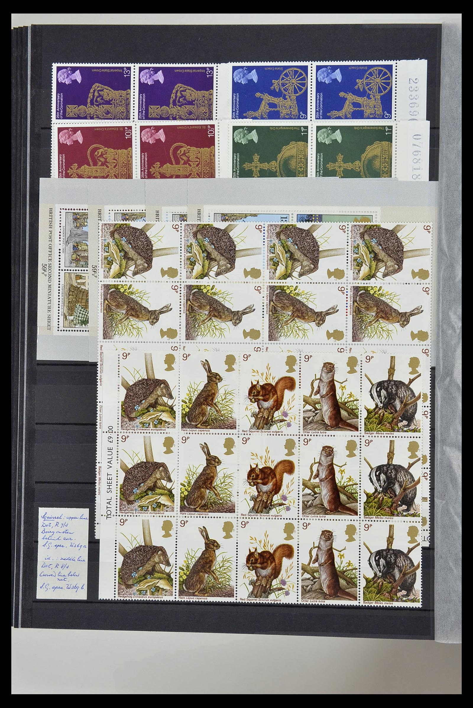 34443 044 - Postzegelverzameling 34443 Engeland 1902-1980.