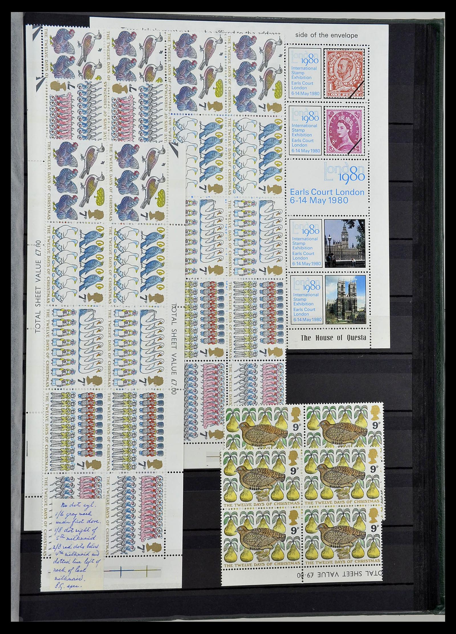 34443 045 - Postzegelverzameling 34443 Engeland 1902-1980.