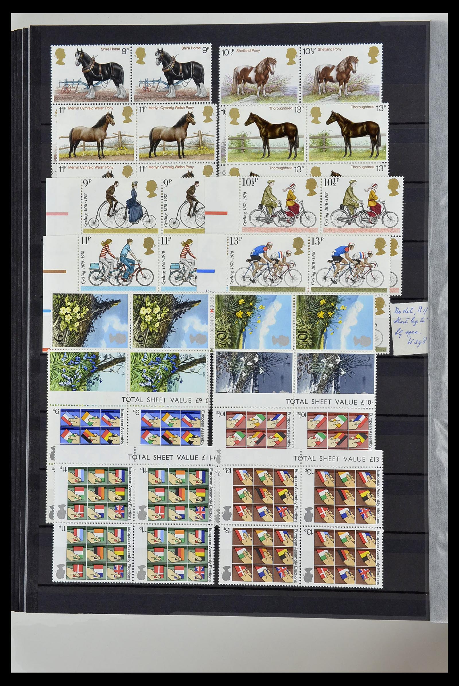 34443 046 - Postzegelverzameling 34443 Engeland 1902-1980.