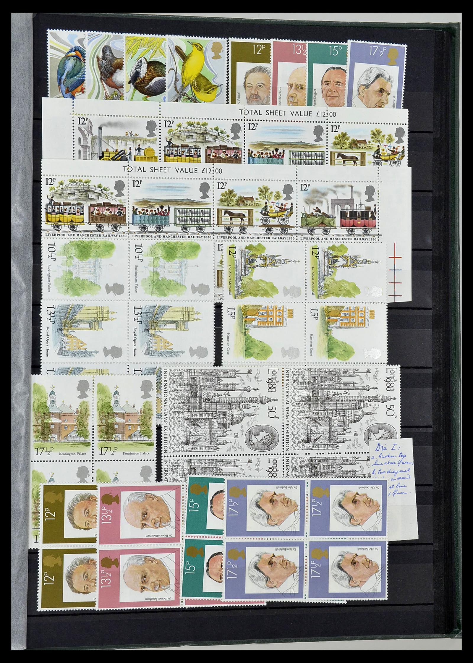 34443 048 - Postzegelverzameling 34443 Engeland 1902-1980.