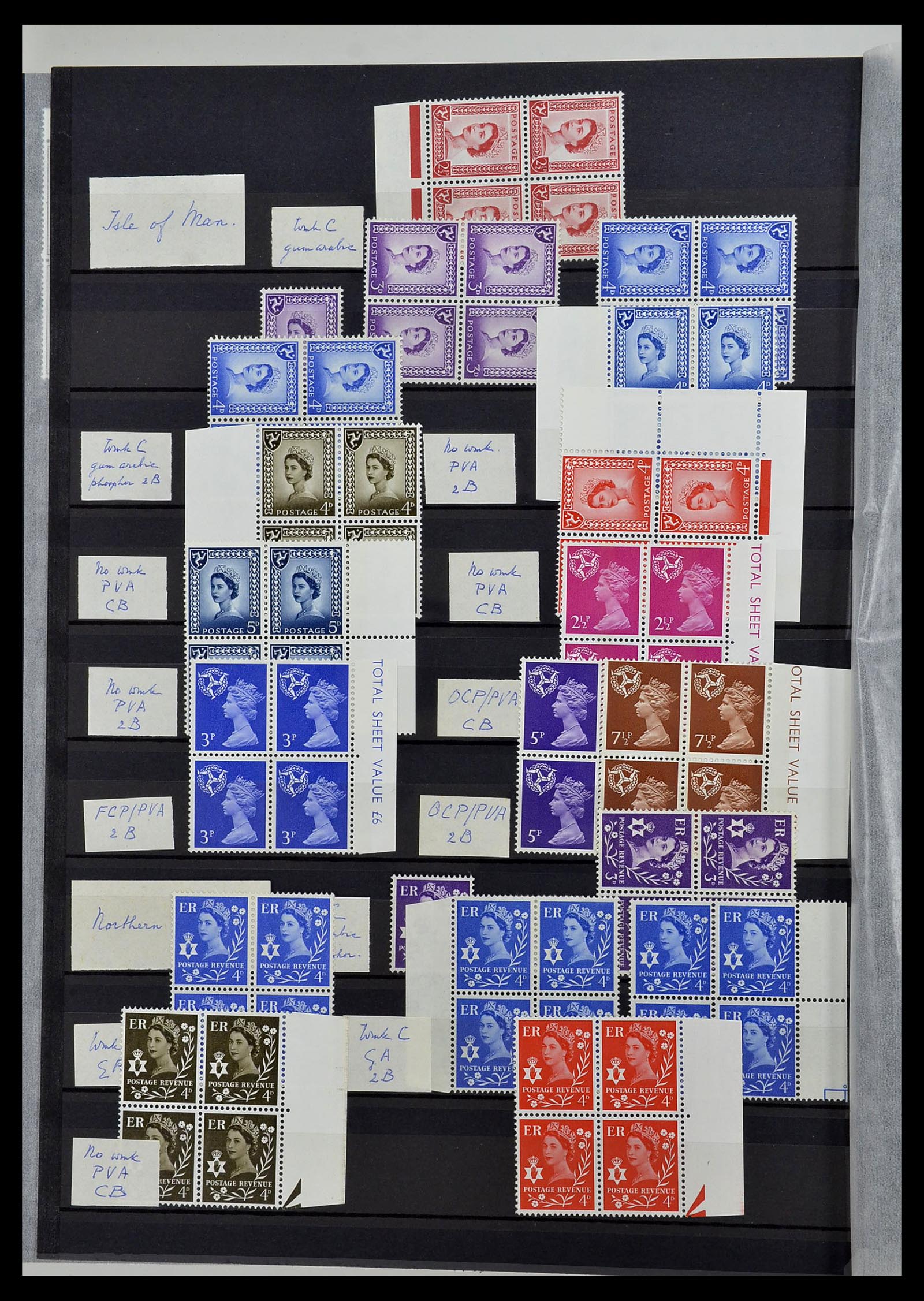 34443 052 - Postzegelverzameling 34443 Engeland 1902-1980.