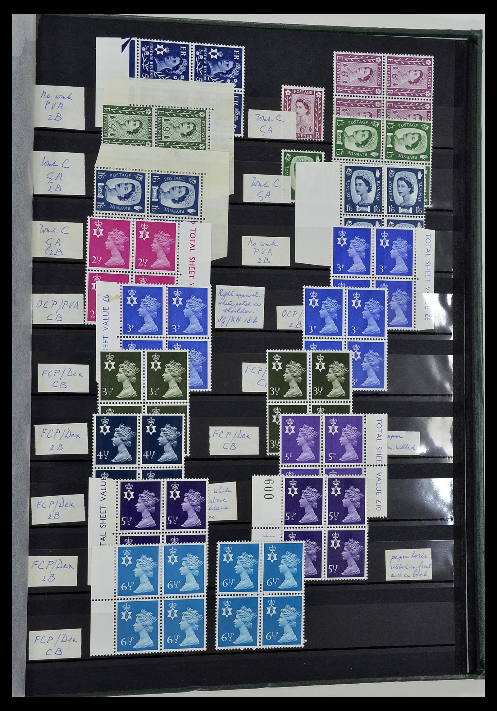 34443 053 - Postzegelverzameling 34443 Engeland 1902-1980.
