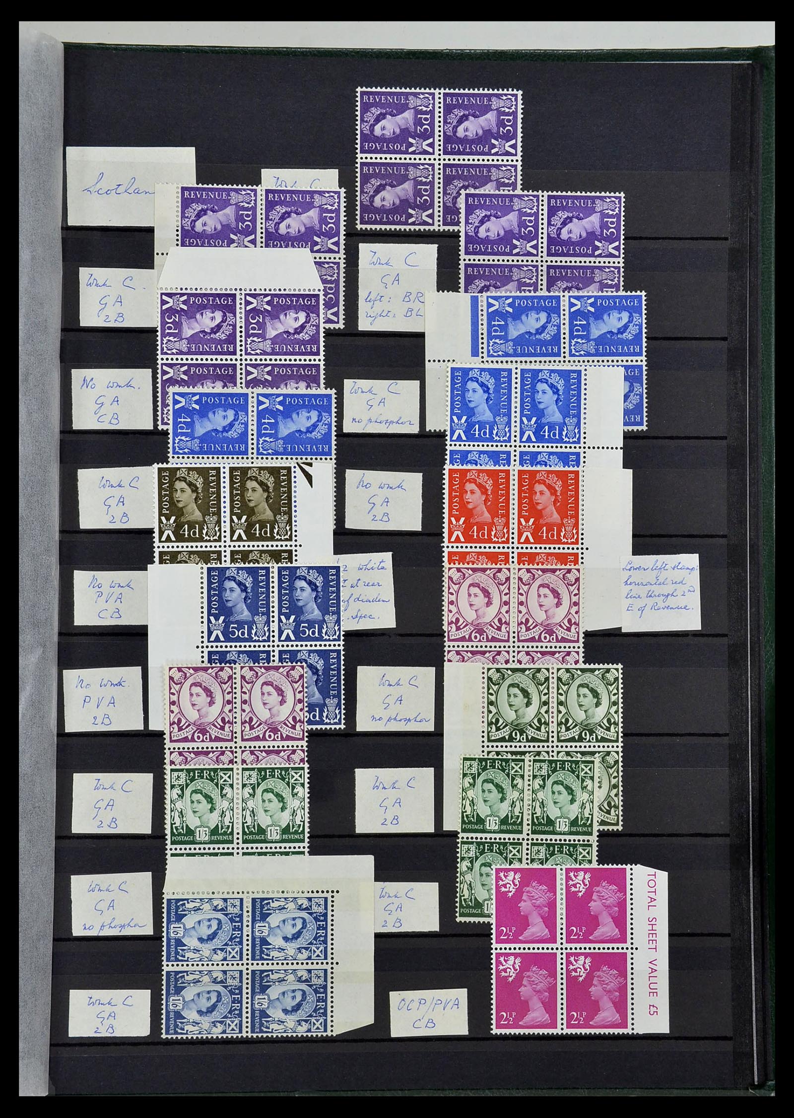 34443 055 - Postzegelverzameling 34443 Engeland 1902-1980.