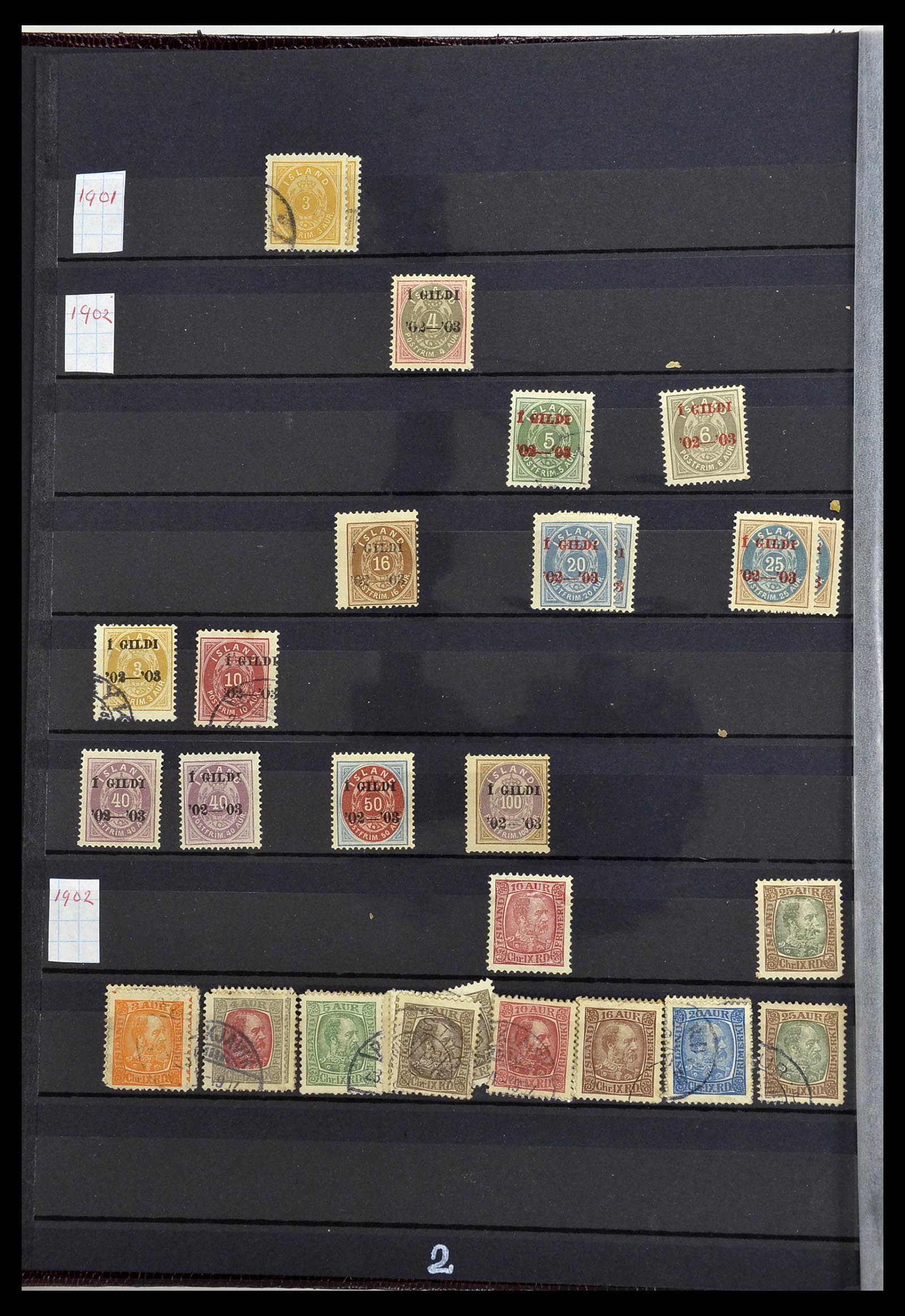 34447 002 - Postzegelverzameling 34447 IJsland 1876-2010.