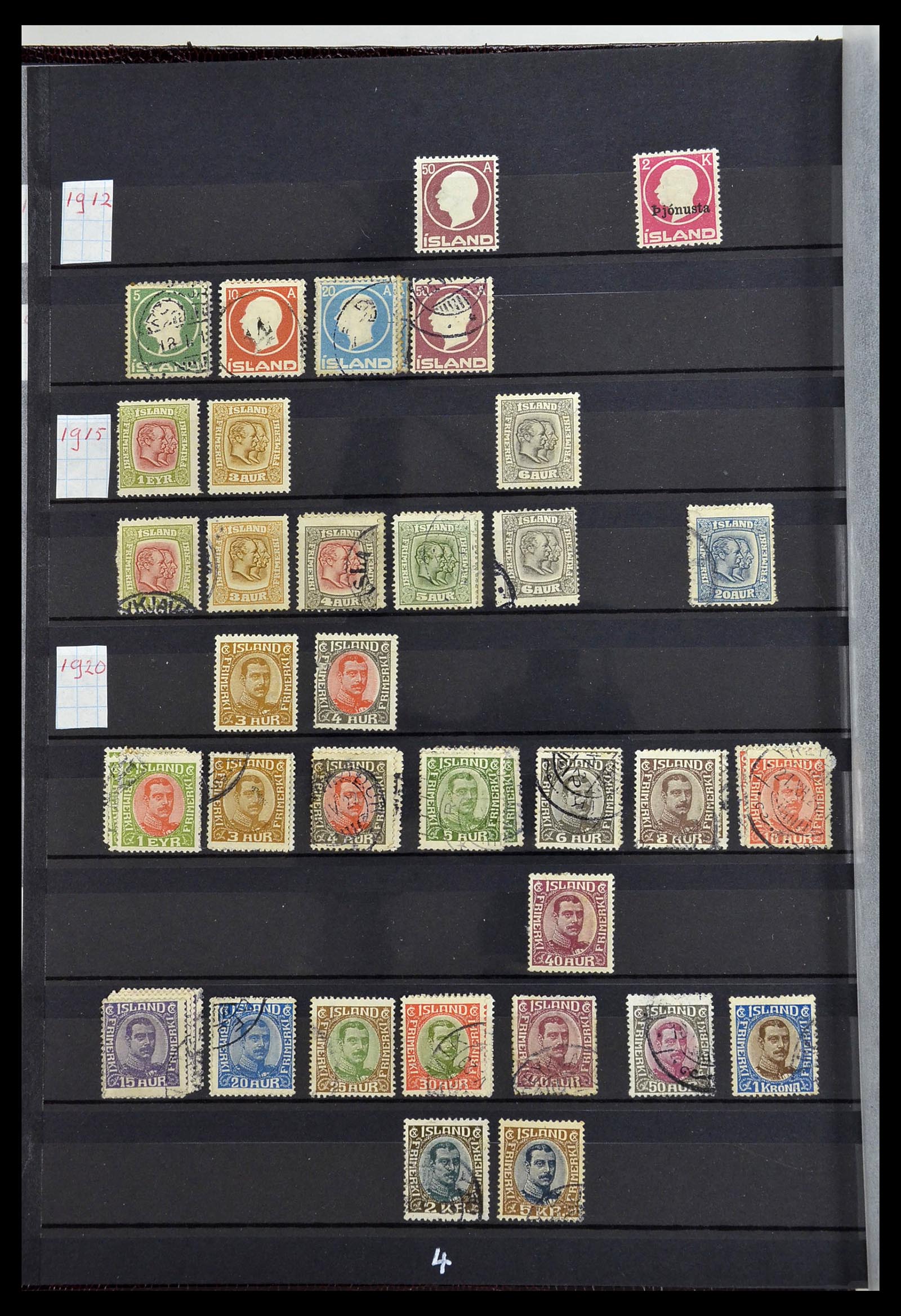 34447 004 - Postzegelverzameling 34447 IJsland 1876-2010.