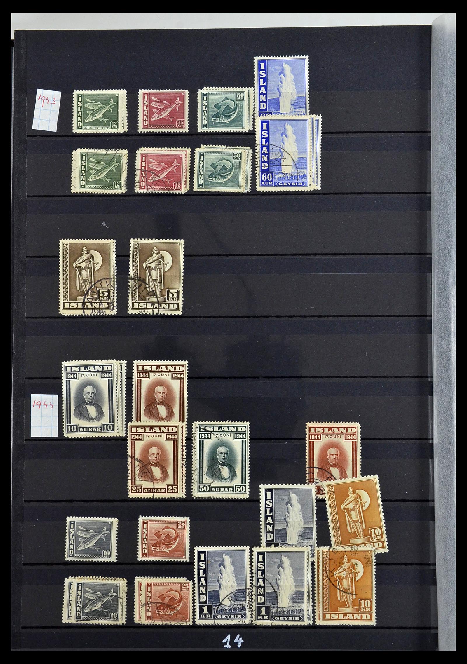 34447 014 - Postzegelverzameling 34447 IJsland 1876-2010.