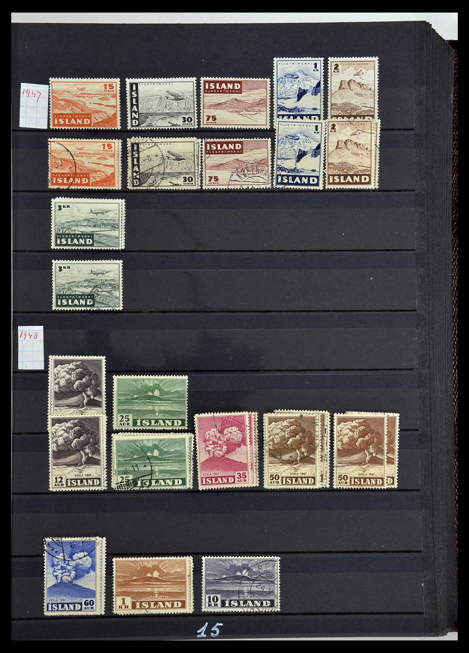 34447 015 - Postzegelverzameling 34447 IJsland 1876-2010.