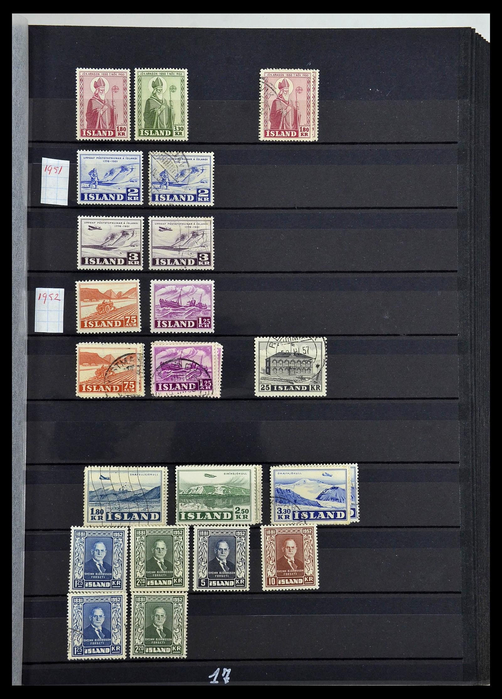 34447 017 - Postzegelverzameling 34447 IJsland 1876-2010.
