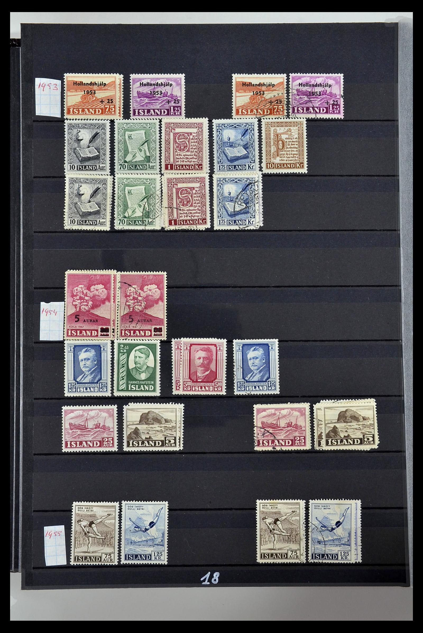 34447 018 - Postzegelverzameling 34447 IJsland 1876-2010.