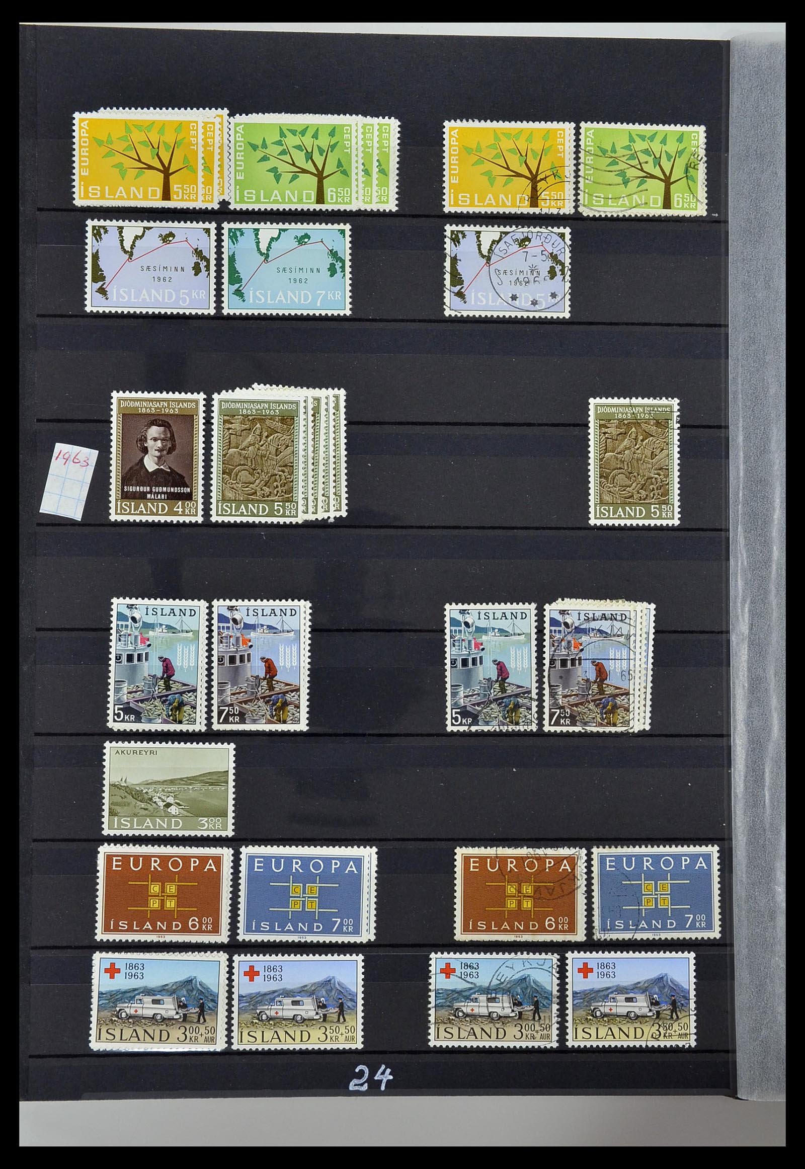34447 024 - Postzegelverzameling 34447 IJsland 1876-2010.
