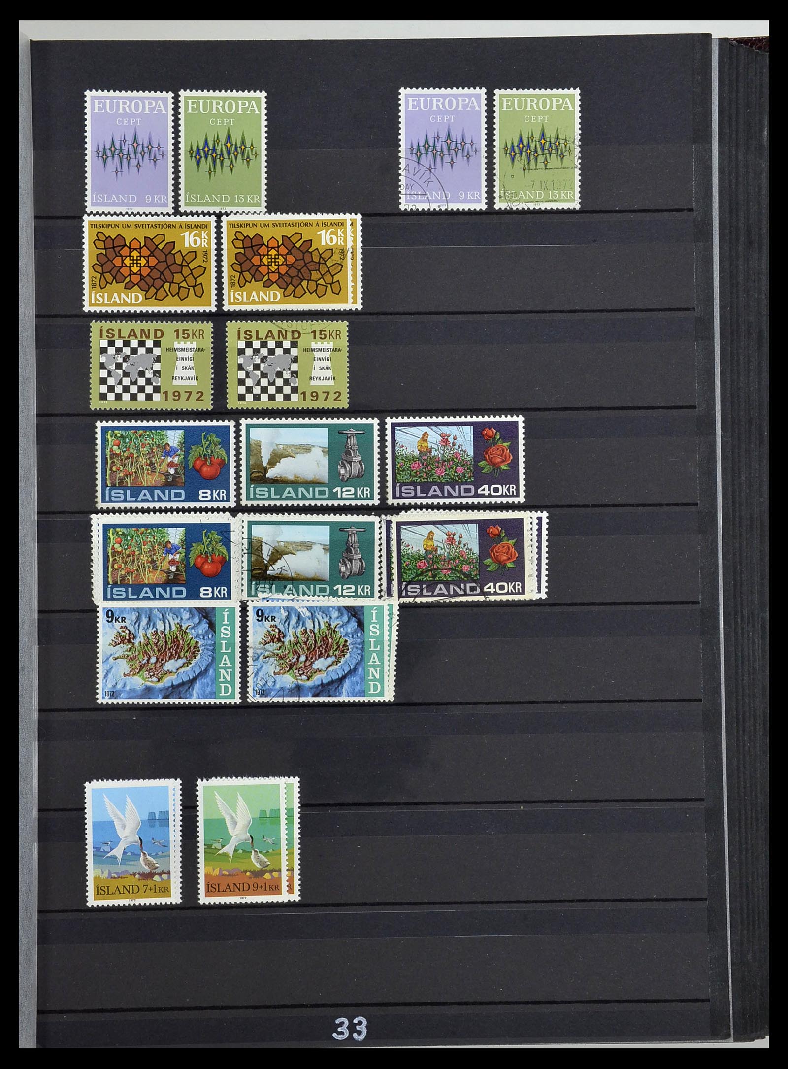 34447 033 - Postzegelverzameling 34447 IJsland 1876-2010.