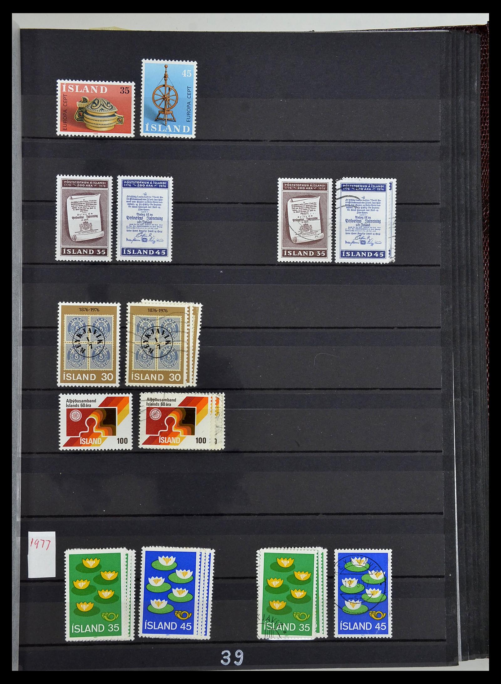 34447 039 - Postzegelverzameling 34447 IJsland 1876-2010.
