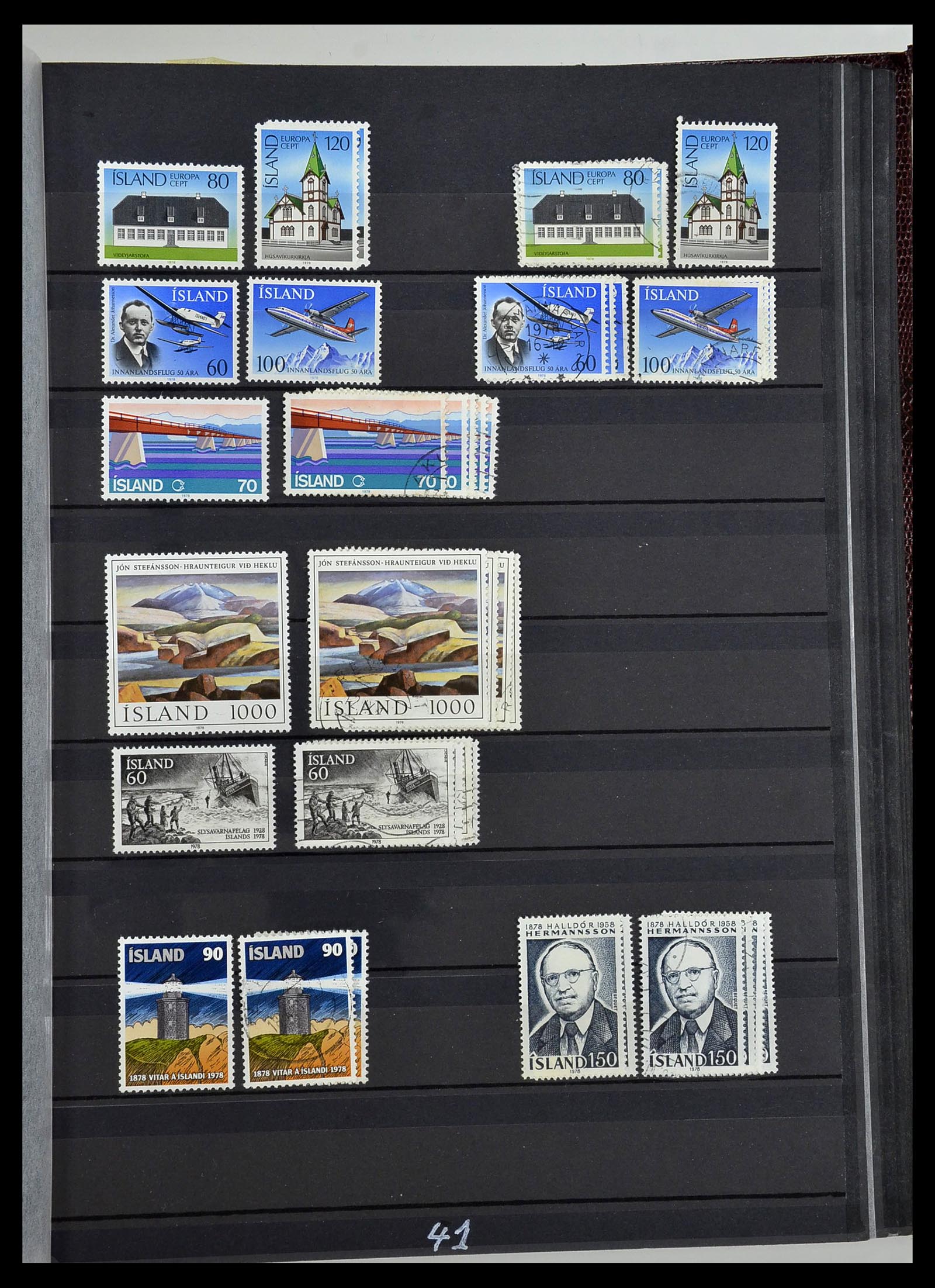 34447 041 - Postzegelverzameling 34447 IJsland 1876-2010.