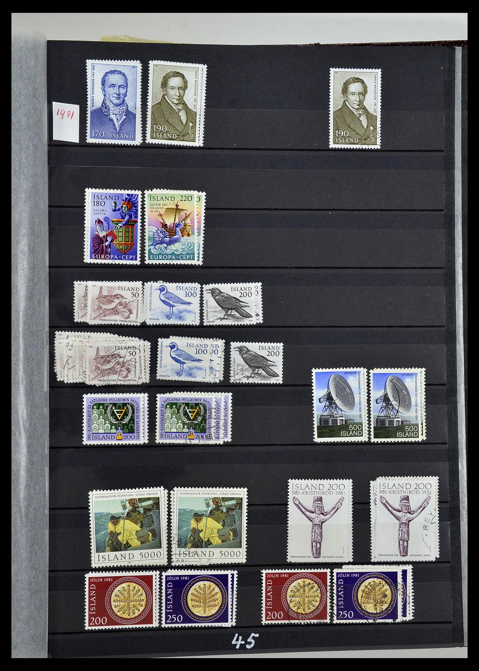 34447 045 - Stamp Collection 34447 Iceland 1876-2010.