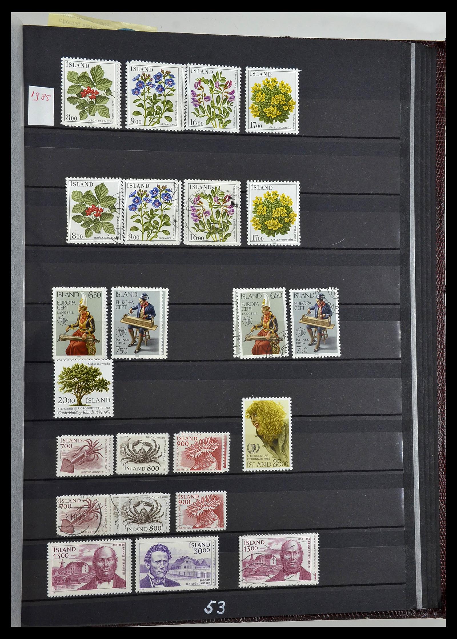 34447 053 - Postzegelverzameling 34447 IJsland 1876-2010.