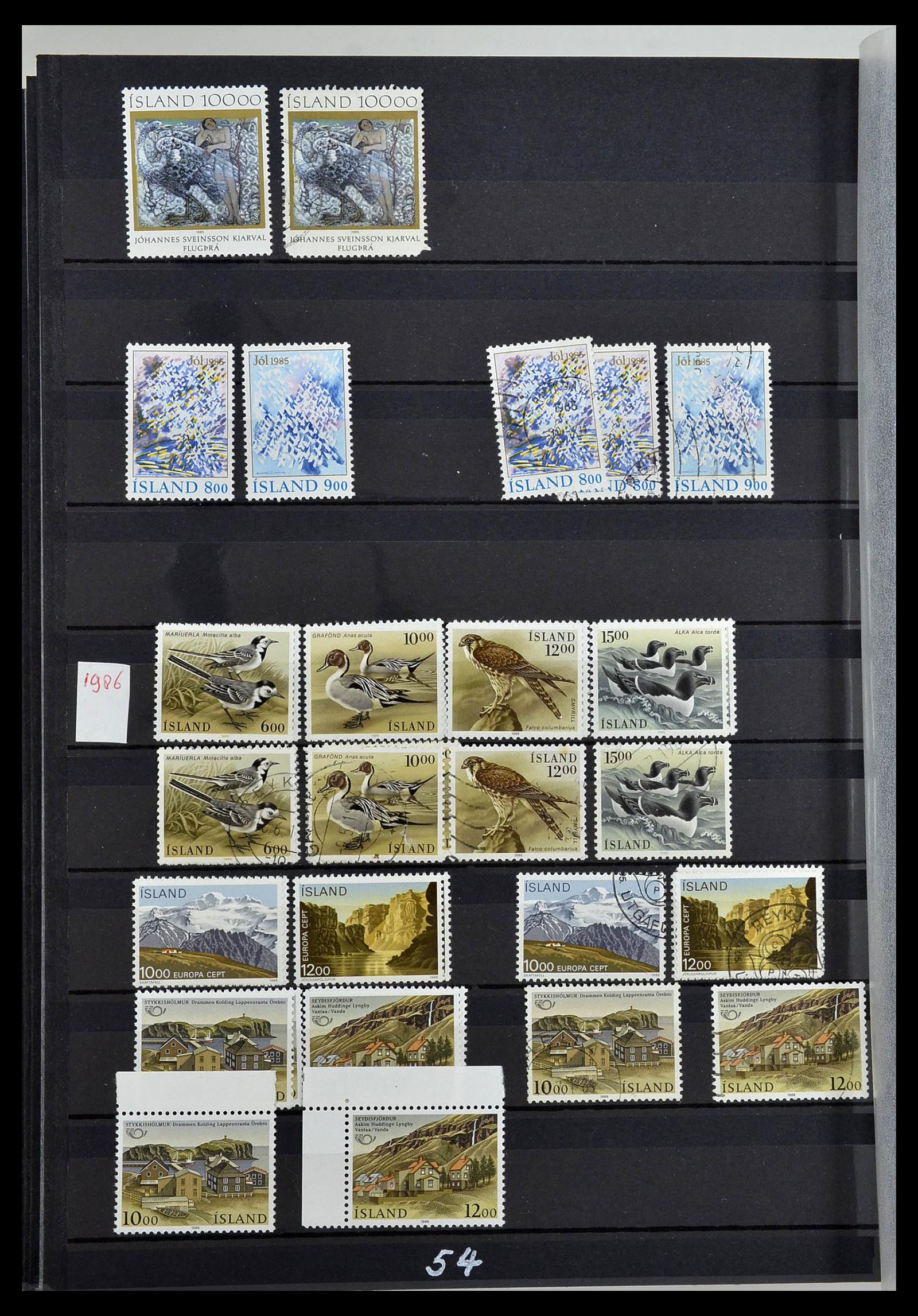 34447 054 - Postzegelverzameling 34447 IJsland 1876-2010.
