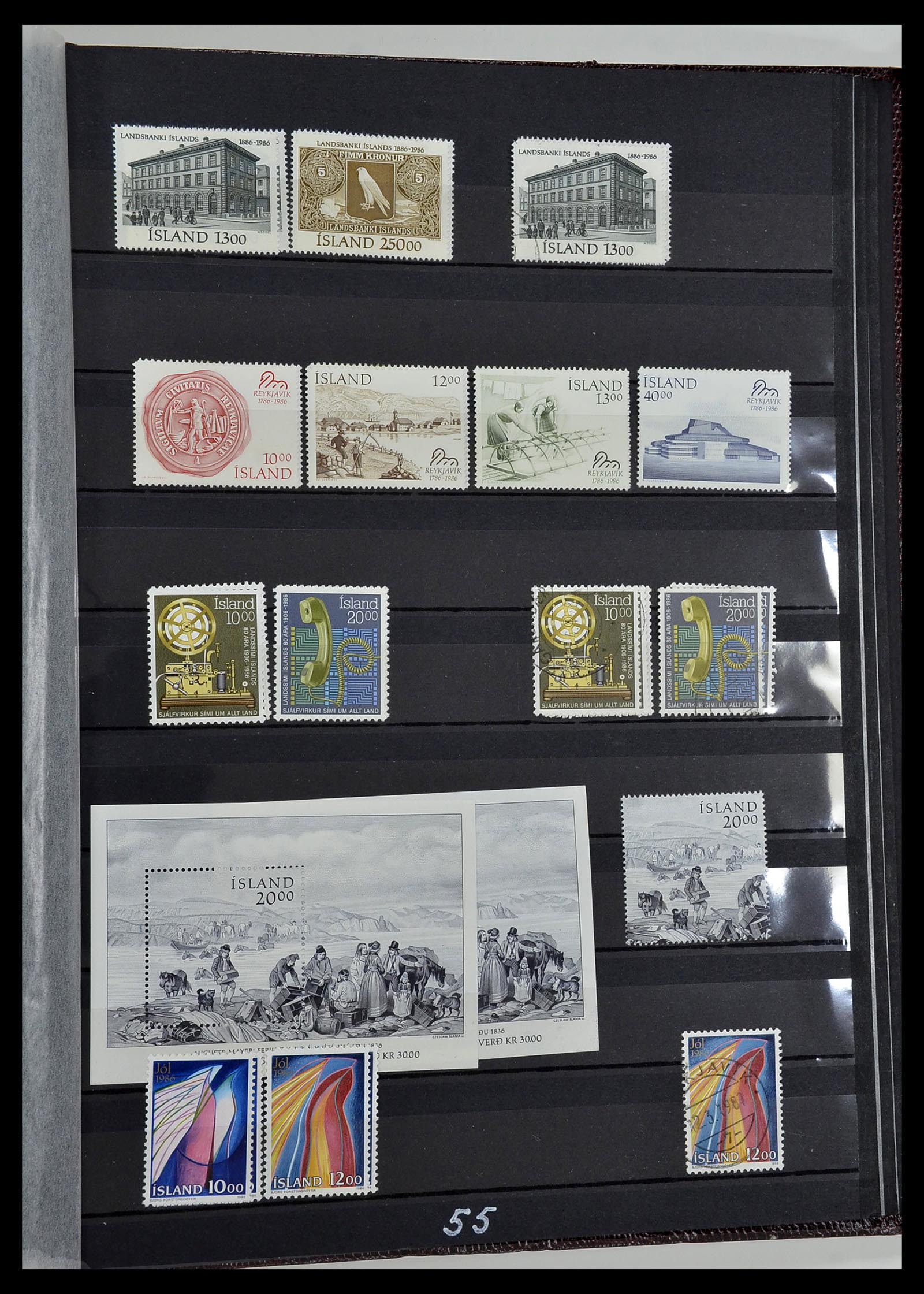34447 055 - Postzegelverzameling 34447 IJsland 1876-2010.