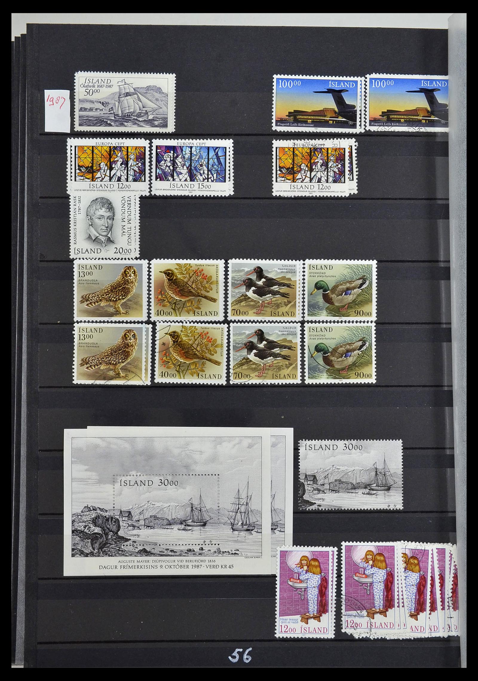 34447 056 - Postzegelverzameling 34447 IJsland 1876-2010.