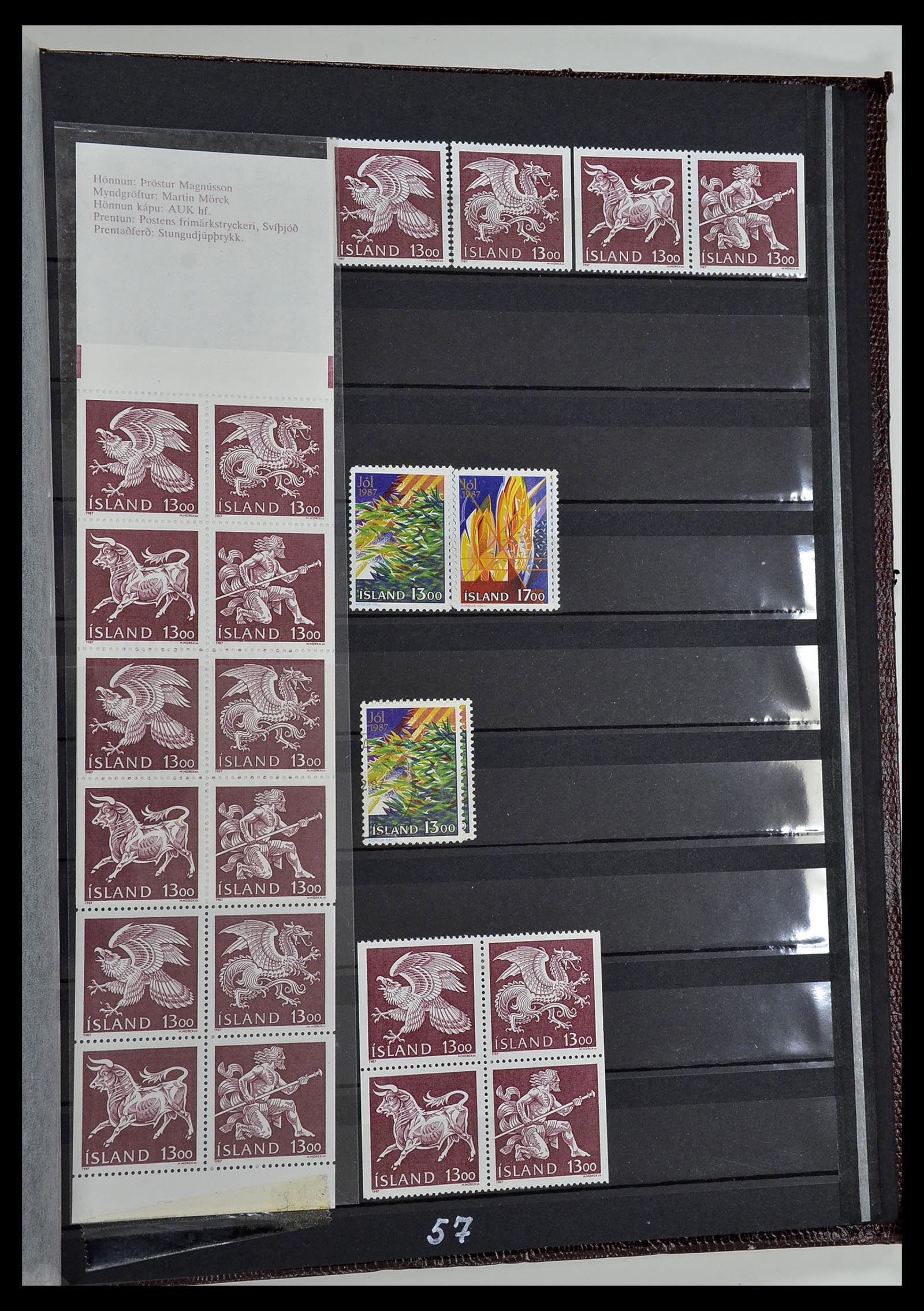 34447 057 - Postzegelverzameling 34447 IJsland 1876-2010.