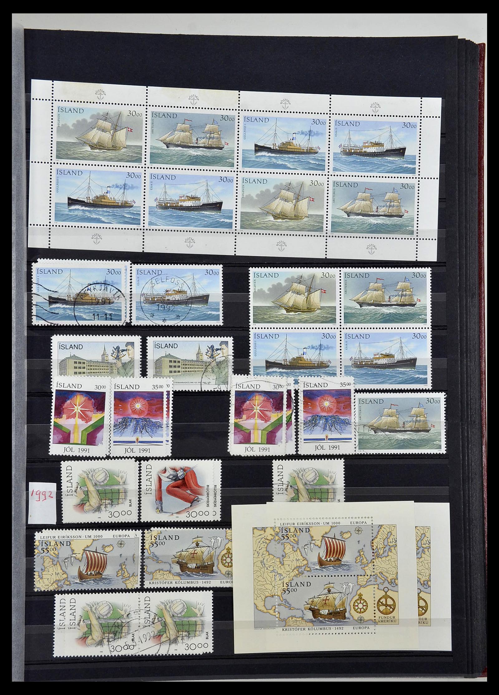 34447 067 - Stamp Collection 34447 Iceland 1876-2010.