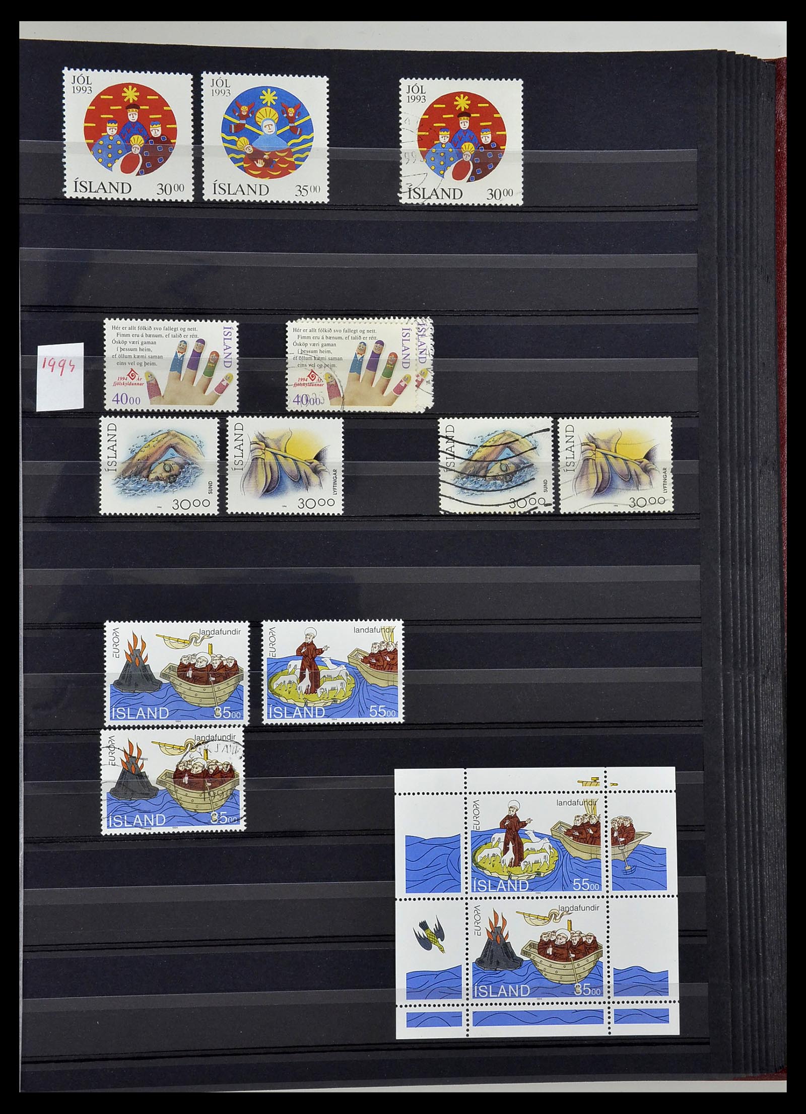 34447 070 - Postzegelverzameling 34447 IJsland 1876-2010.