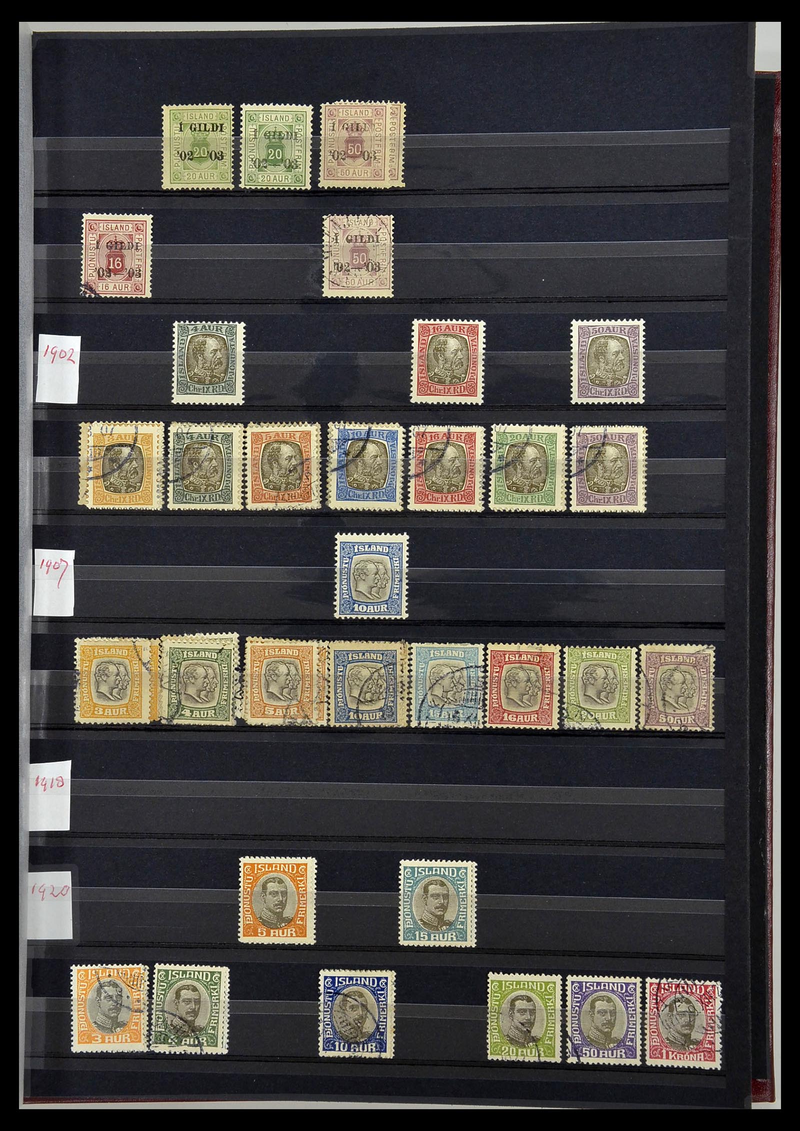 34447 098 - Postzegelverzameling 34447 IJsland 1876-2010.