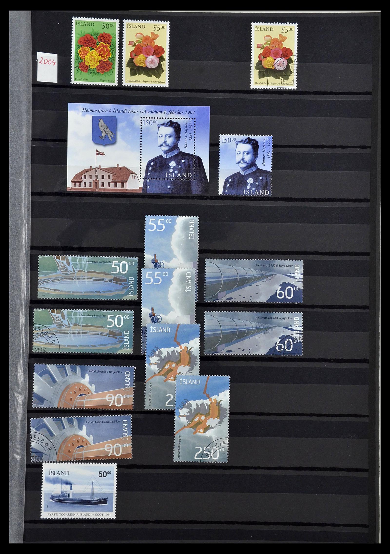 34447 100 - Postzegelverzameling 34447 IJsland 1876-2010.
