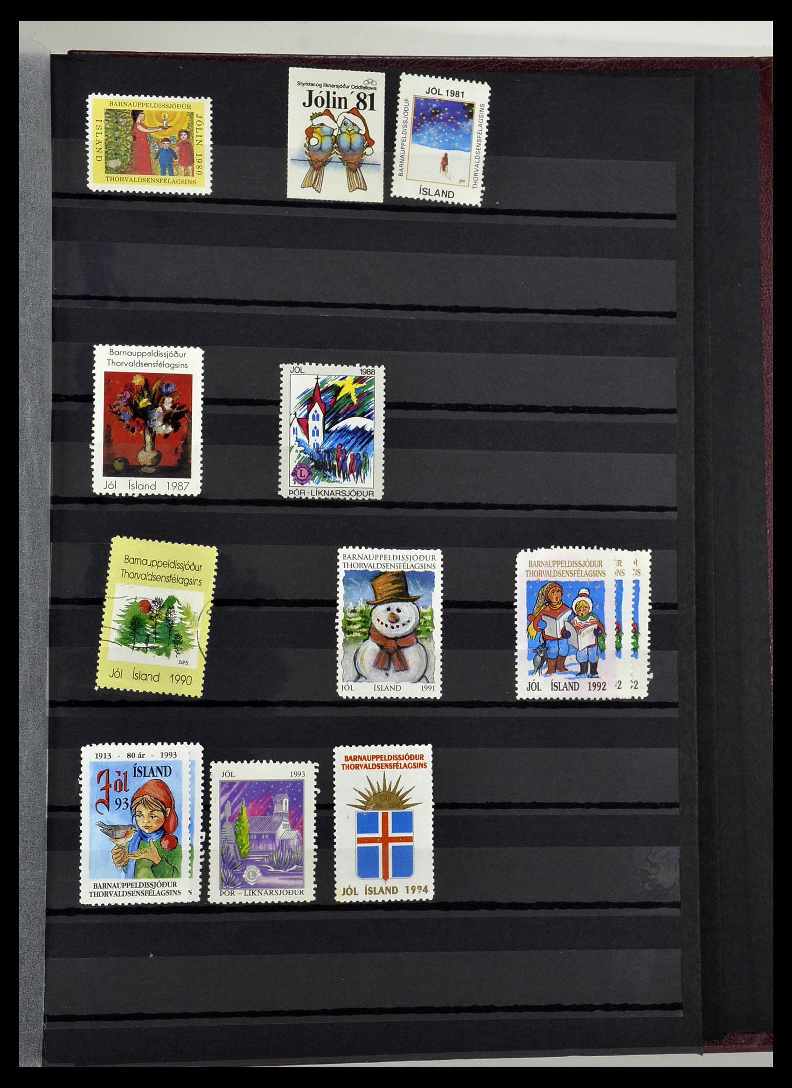 34447 124 - Postzegelverzameling 34447 IJsland 1876-2010.