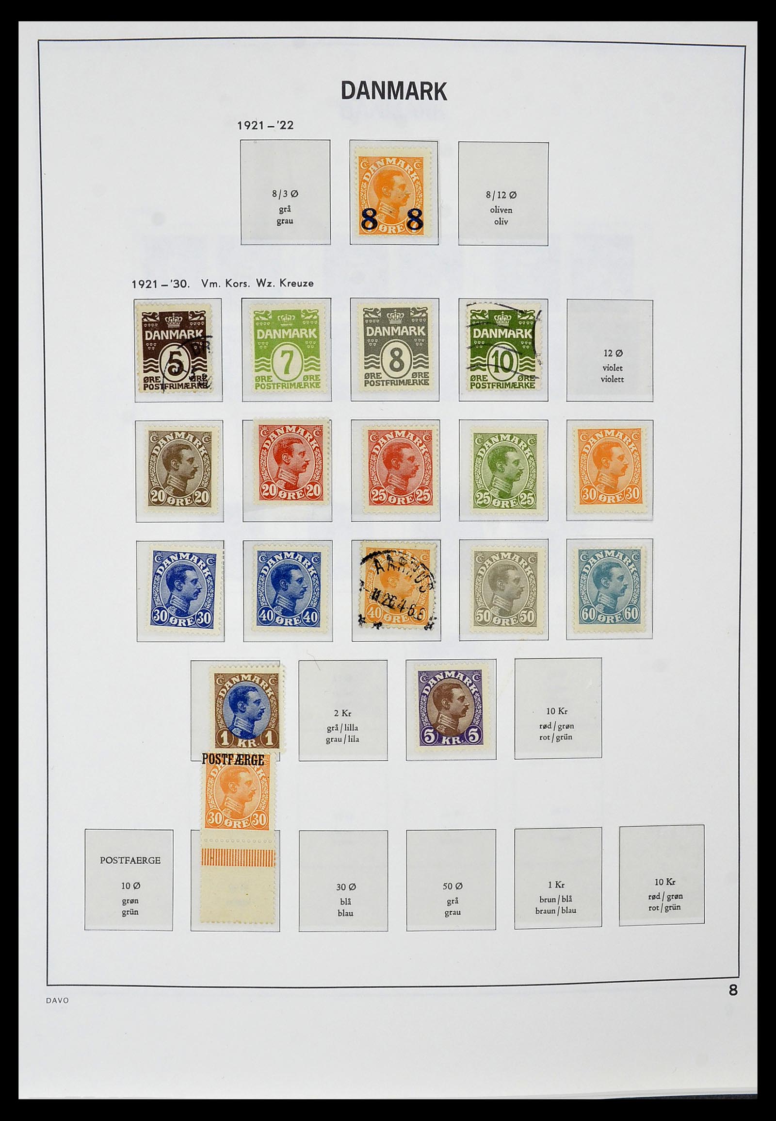 34448 007 - Postzegelverzameling 34448 Denemarken 1851-1999.
