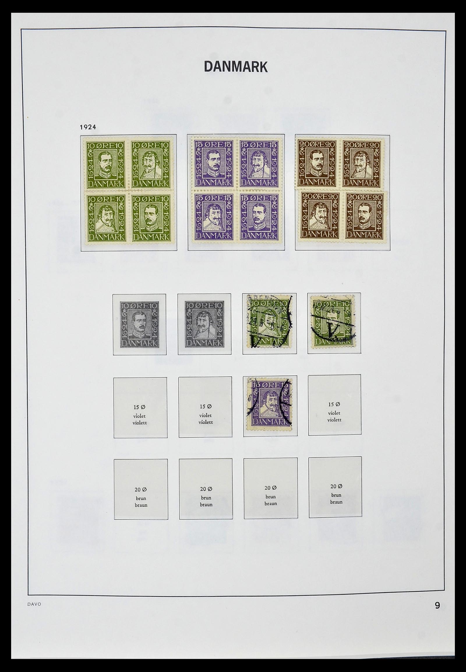 34448 008 - Postzegelverzameling 34448 Denemarken 1851-1999.