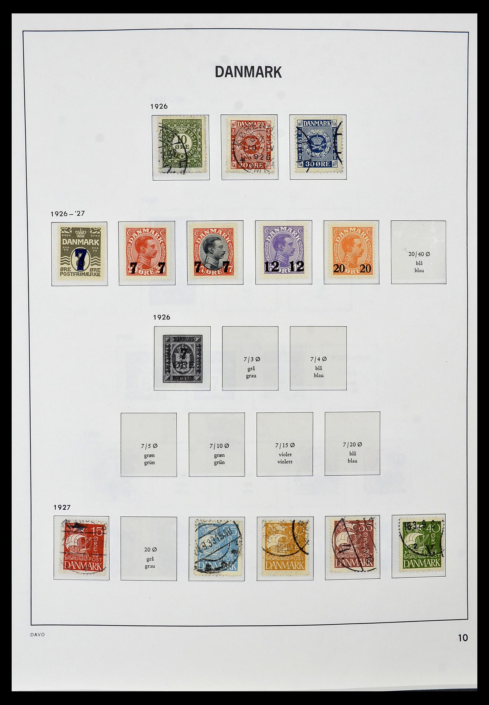 34448 009 - Postzegelverzameling 34448 Denemarken 1851-1999.